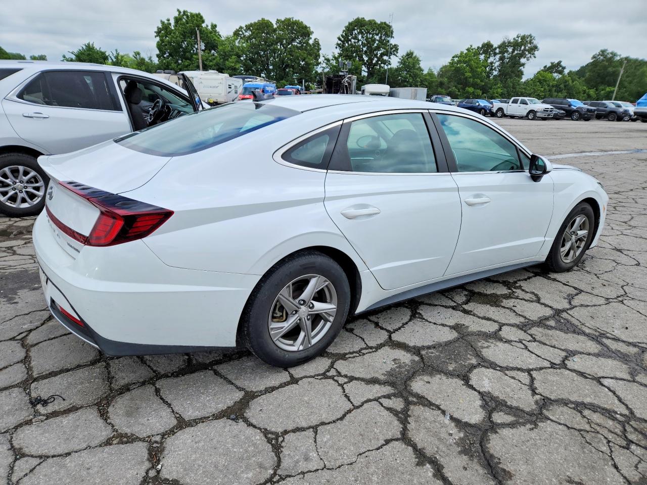 2021 Hyundai Sonata Se White vin: 5NPEG4JA9MH124986