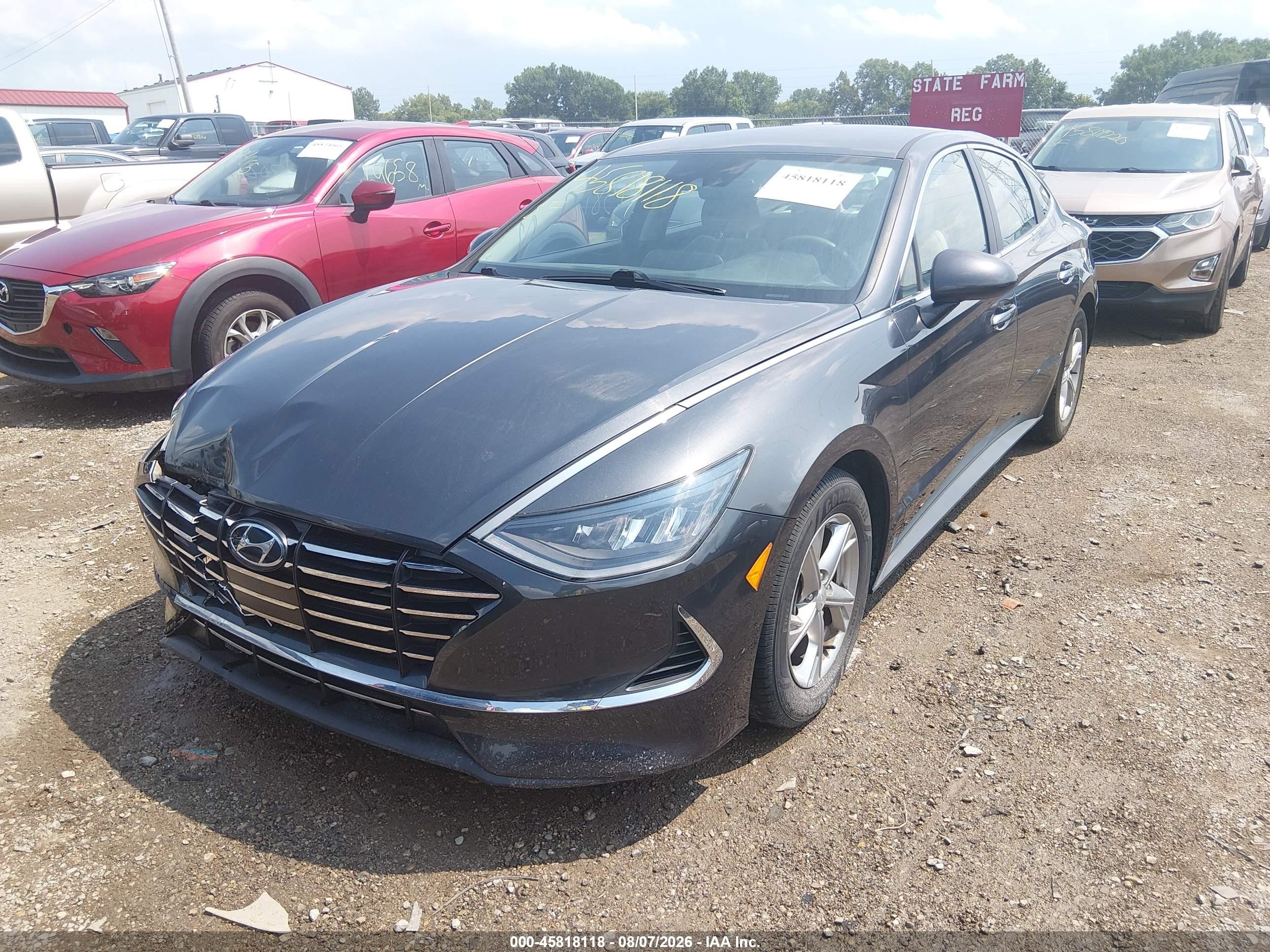 2020 Hyundai Sonata Se Gray vin: 5NPEG4JAXLH032039