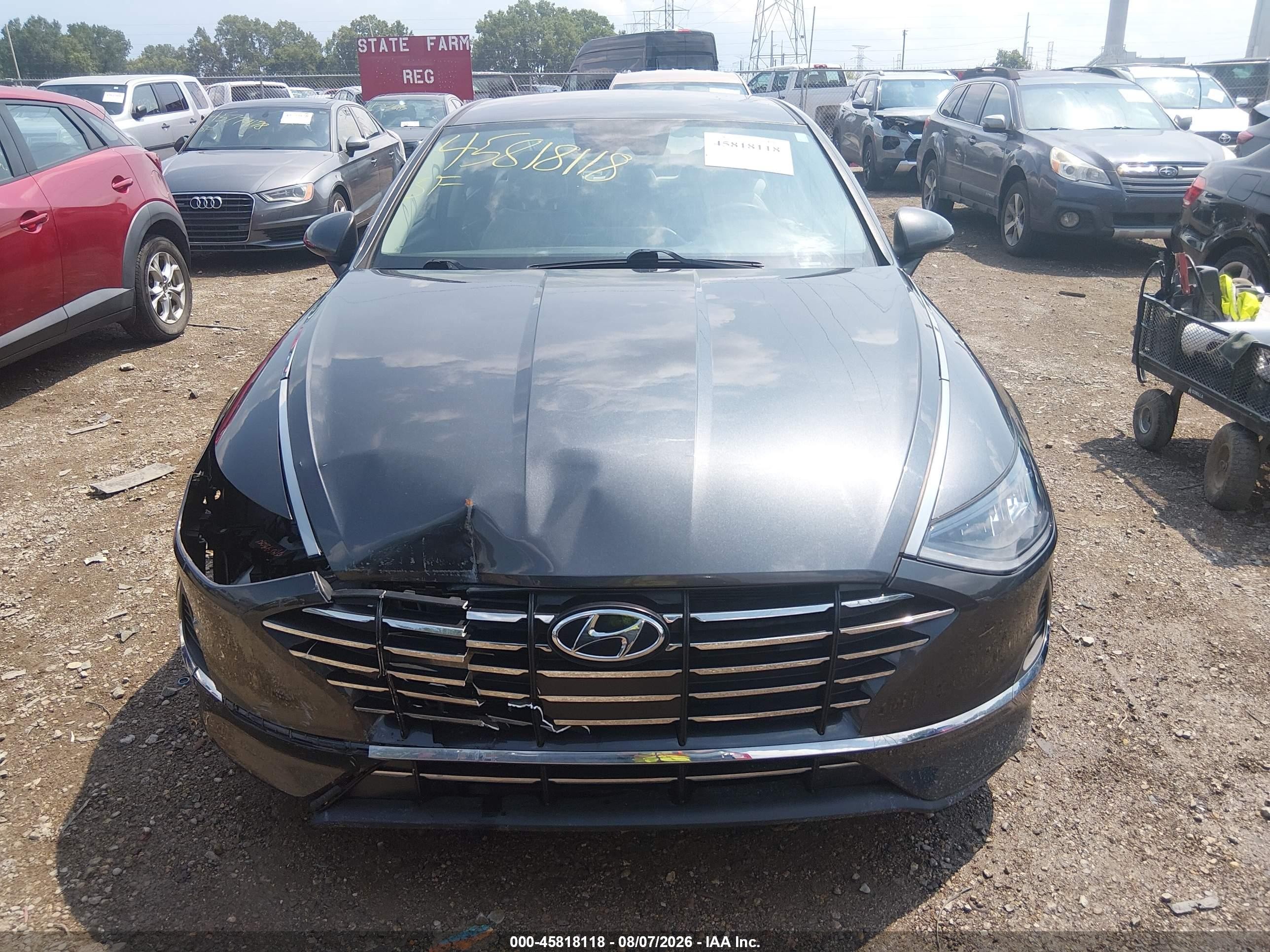 2020 Hyundai Sonata Se Gray vin: 5NPEG4JAXLH032039