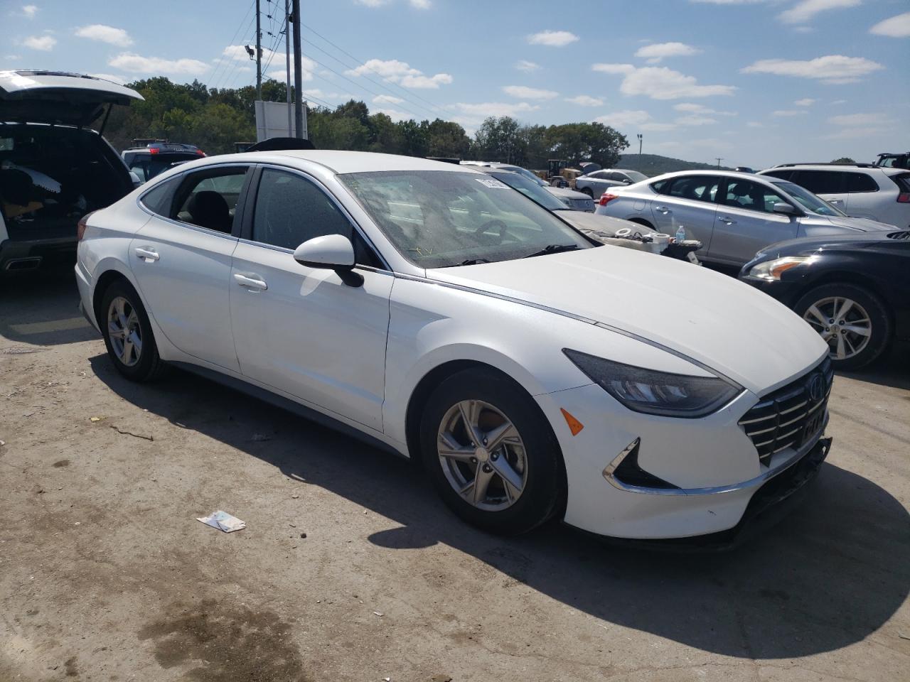 2021 Hyundai Sonata Se White vin: 5NPEG4JAXMH110157