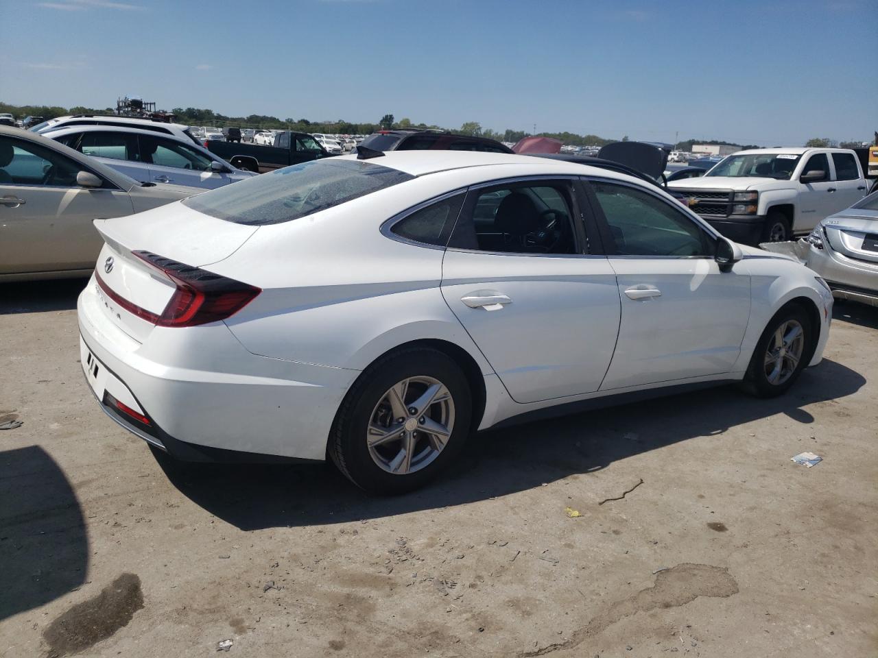 2021 Hyundai Sonata Se White vin: 5NPEG4JAXMH110157