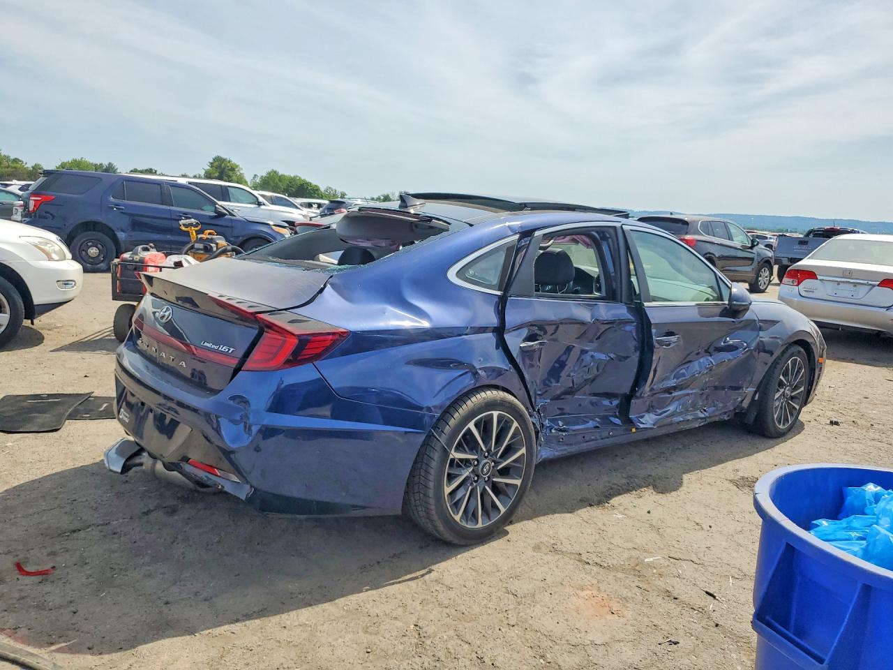 2020 Hyundai Sonata Limited Blue vin: 5NPEH4J20LH015613