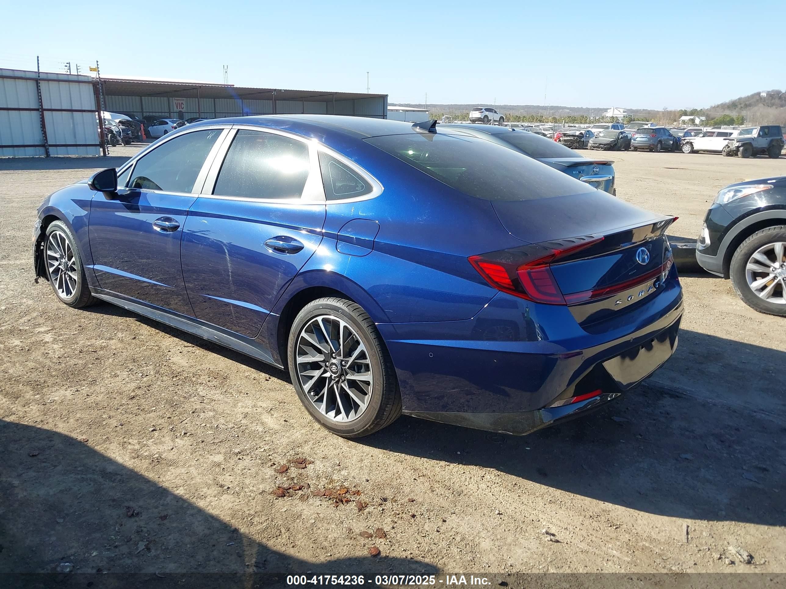 2020 Hyundai Sonata Limited Синий vin: 5NPEH4J20LH059496