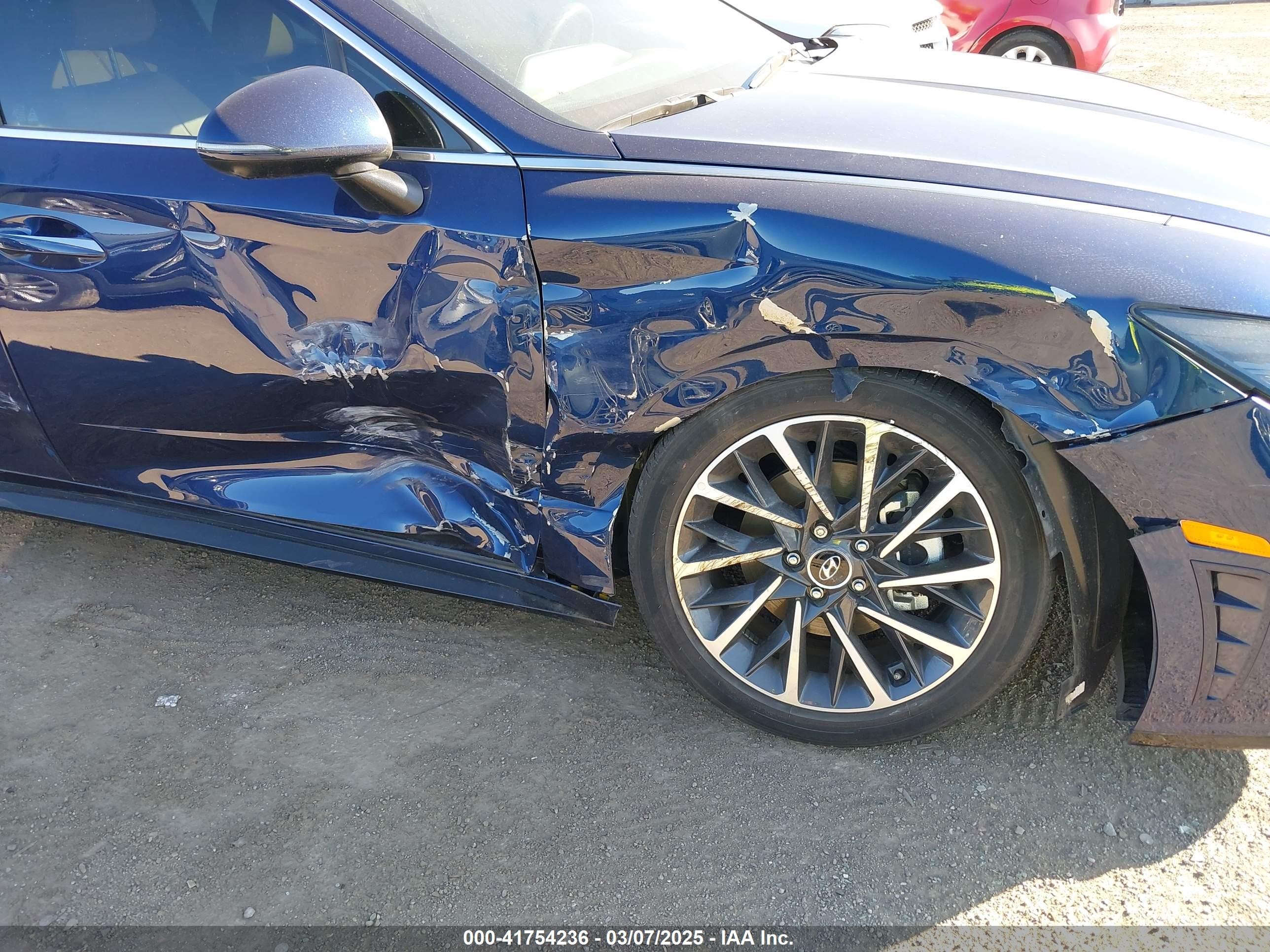 2020 Hyundai Sonata Limited Синий vin: 5NPEH4J20LH059496