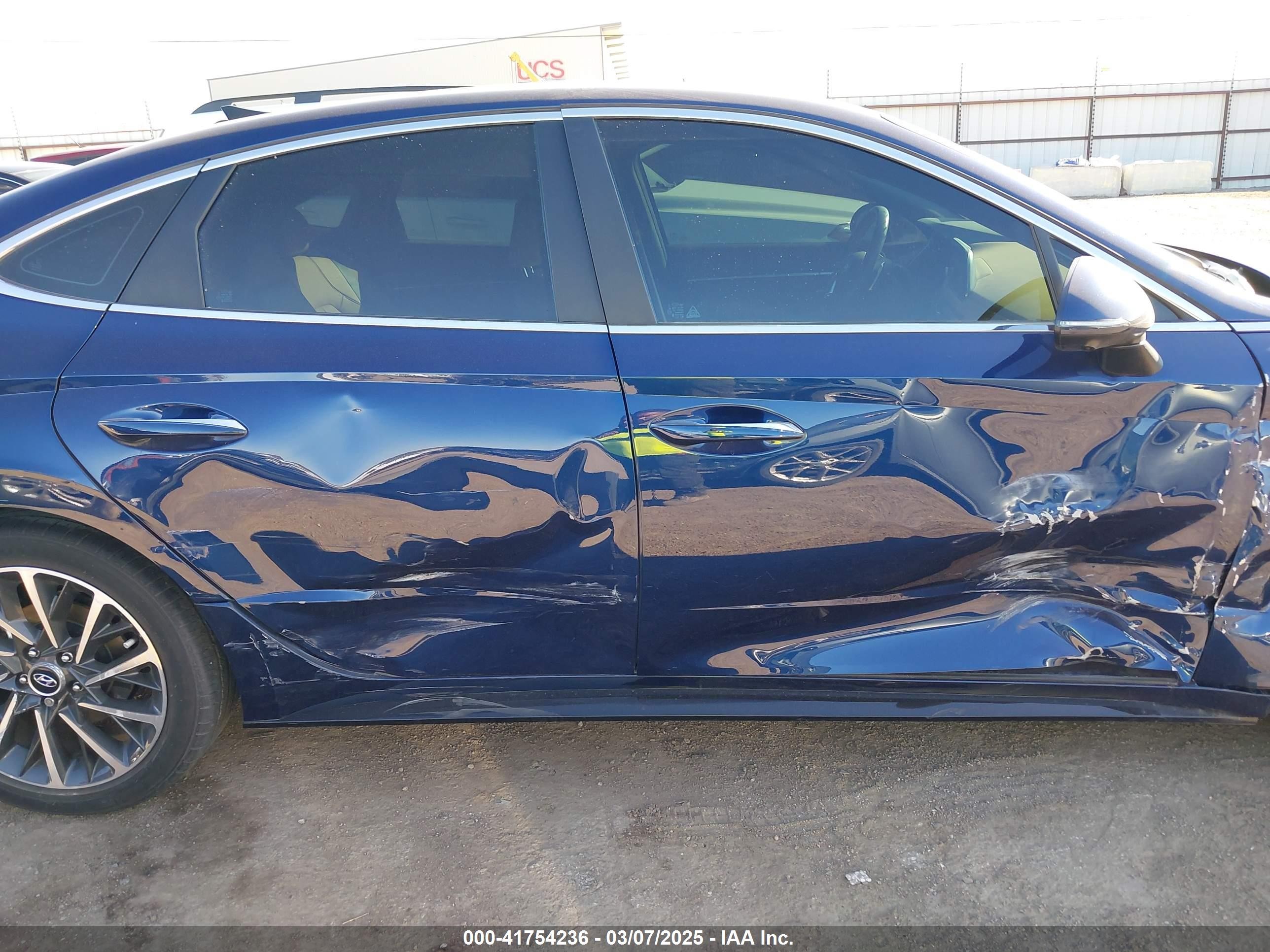 2020 Hyundai Sonata Limited Синий vin: 5NPEH4J20LH059496