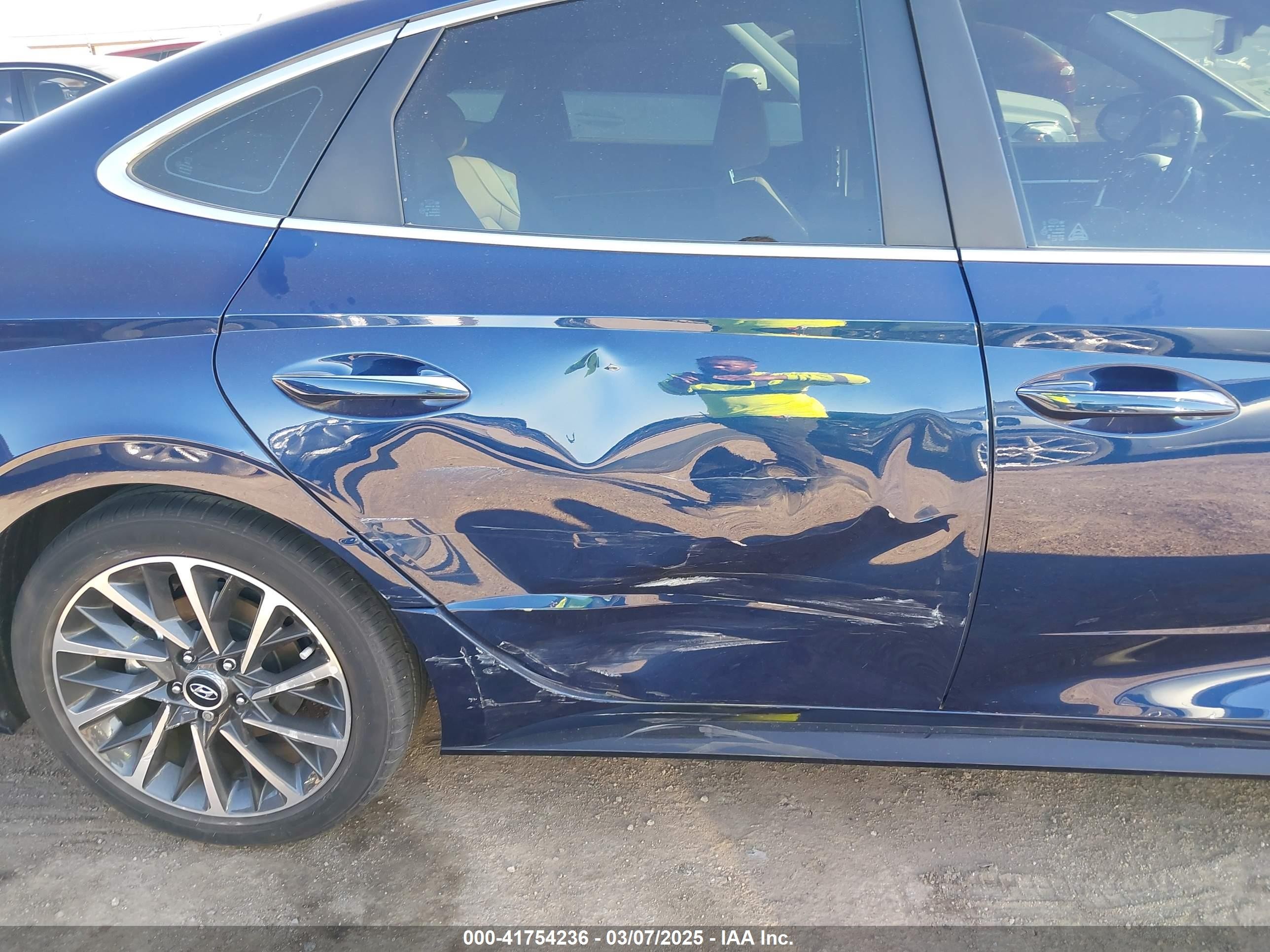 2020 Hyundai Sonata Limited Синий vin: 5NPEH4J20LH059496