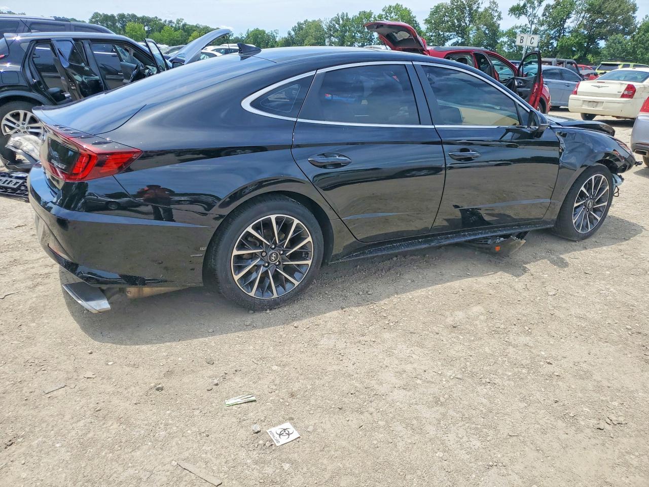 2020 Hyundai Sonata Limited Black vin: 5NPEH4J21LH021307