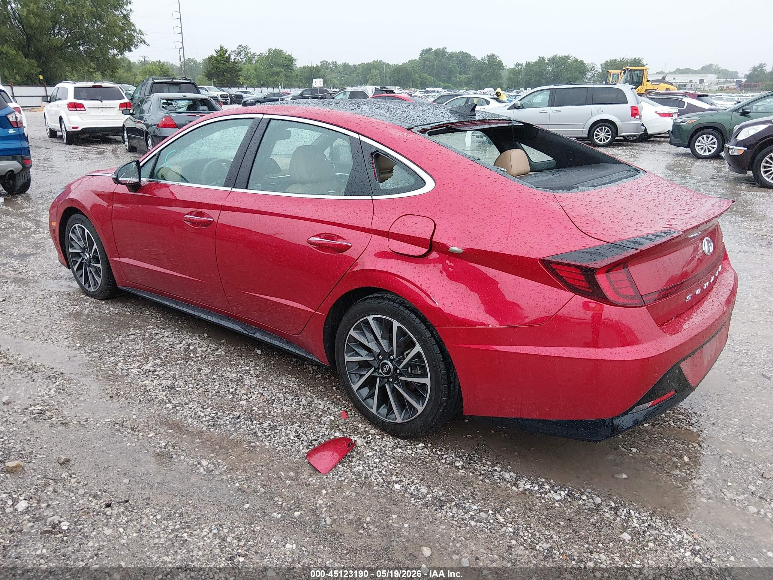 2020 Hyundai Sonata Limited Red vin: 5NPEH4J22LH010770