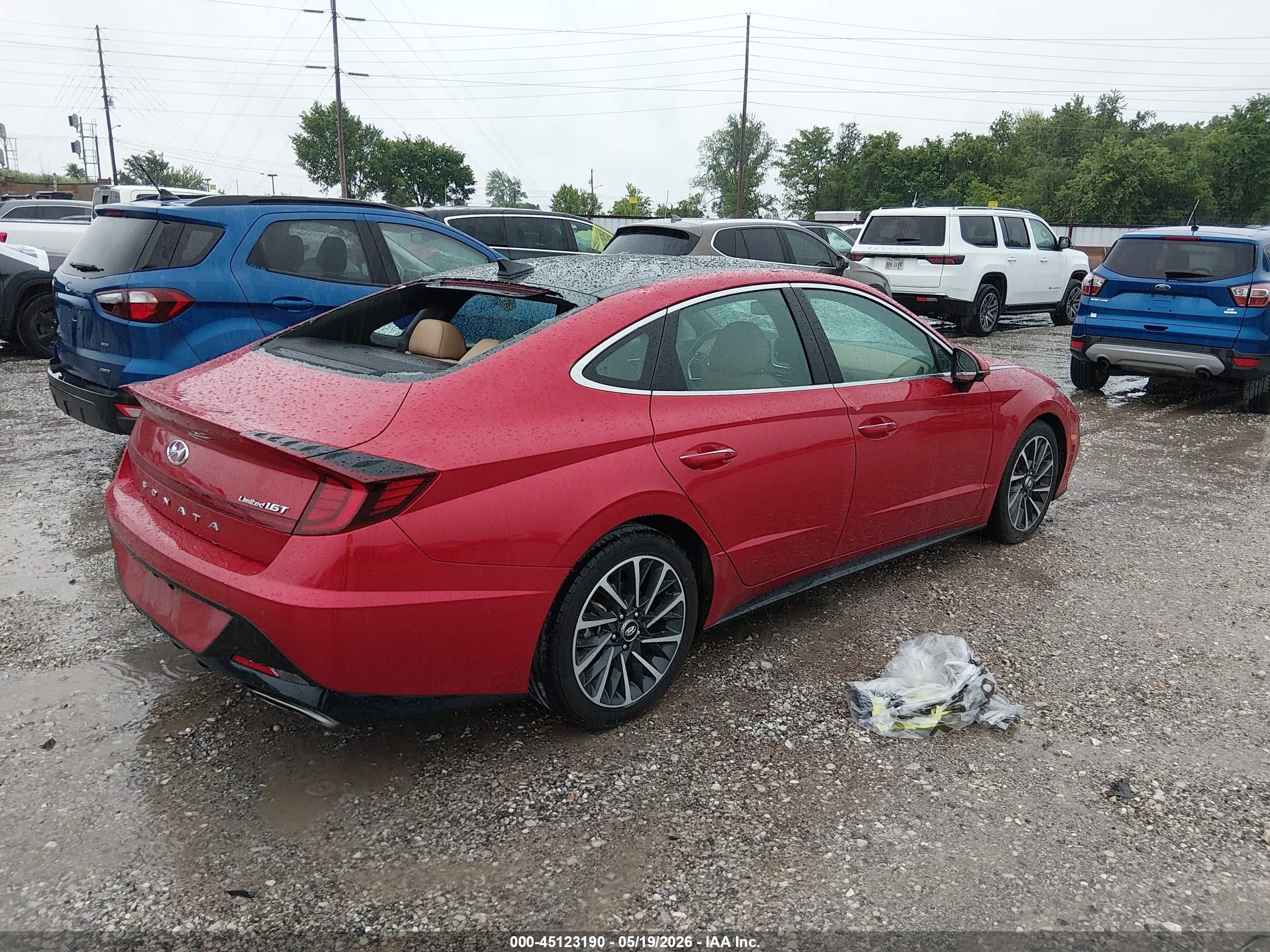 2020 Hyundai Sonata Limited Red vin: 5NPEH4J22LH010770