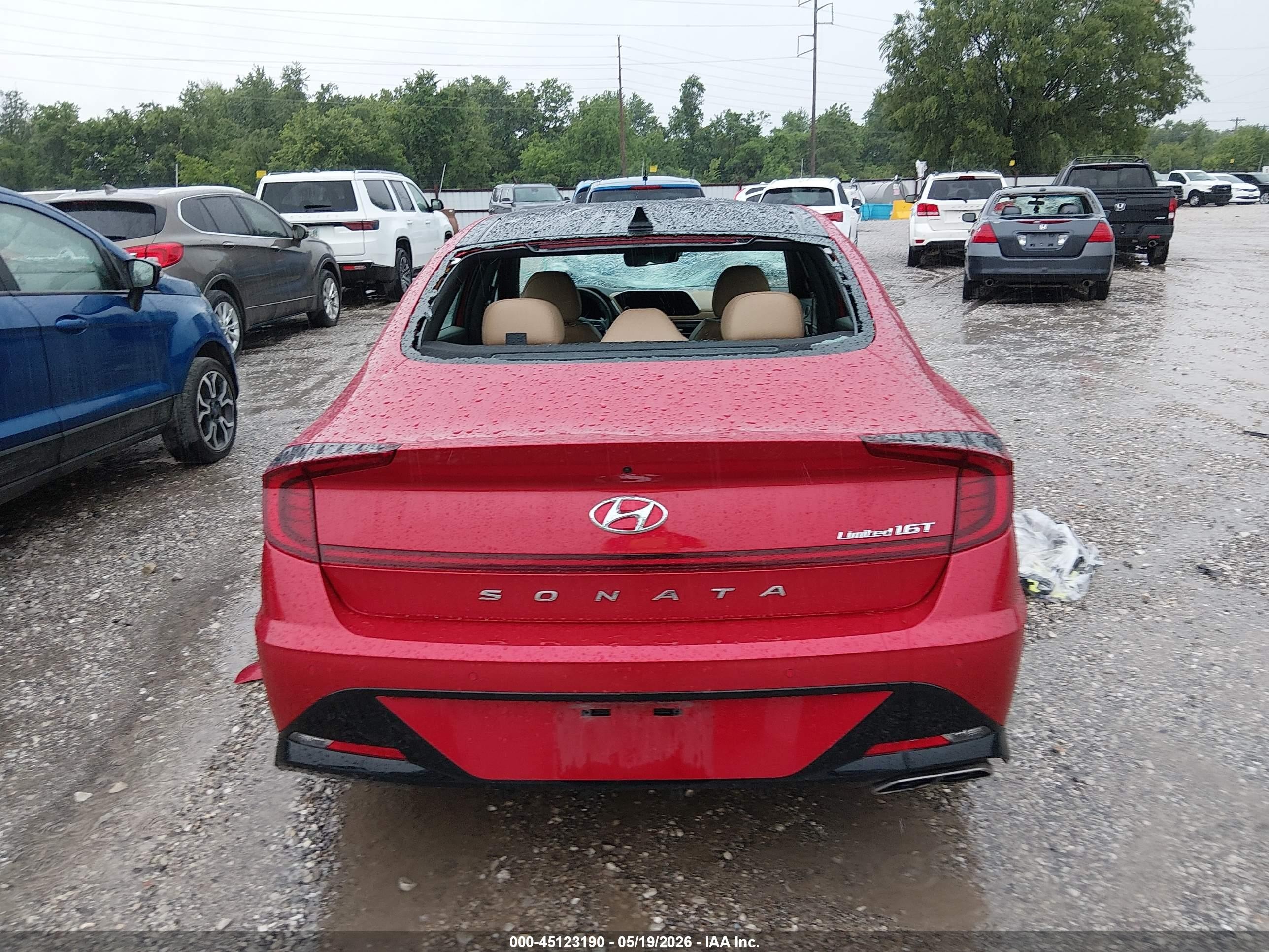 2020 Hyundai Sonata Limited Red vin: 5NPEH4J22LH010770