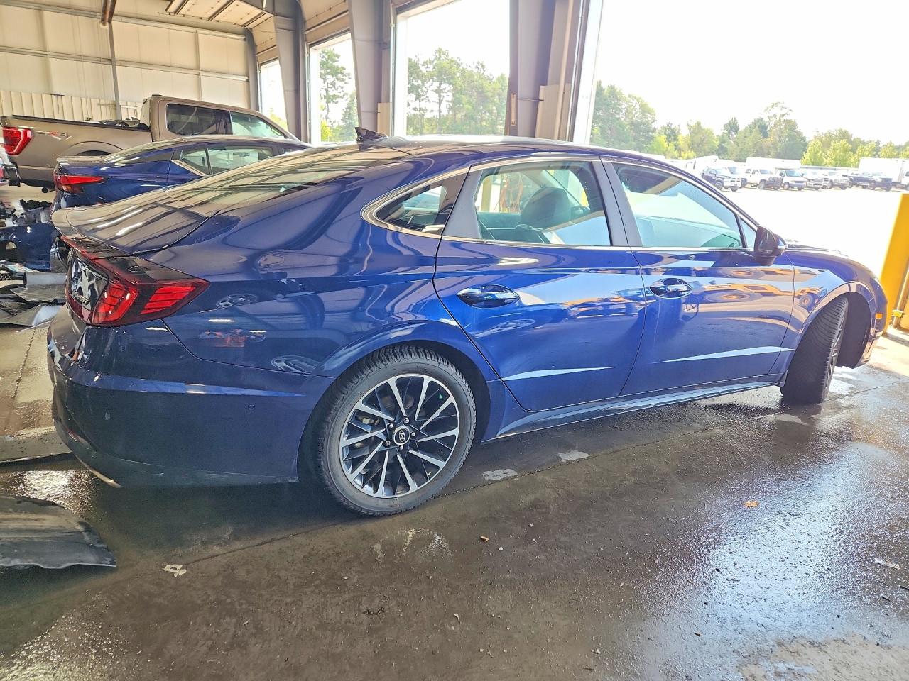 2021 Hyundai Sonata Limited Синий vin: 5NPEH4J22MH088130