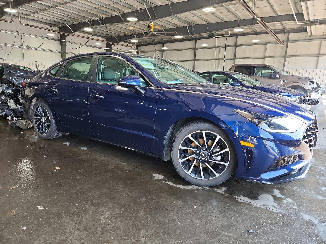2021 Hyundai Sonata Limited Синий vin: 5NPEH4J22MH088130