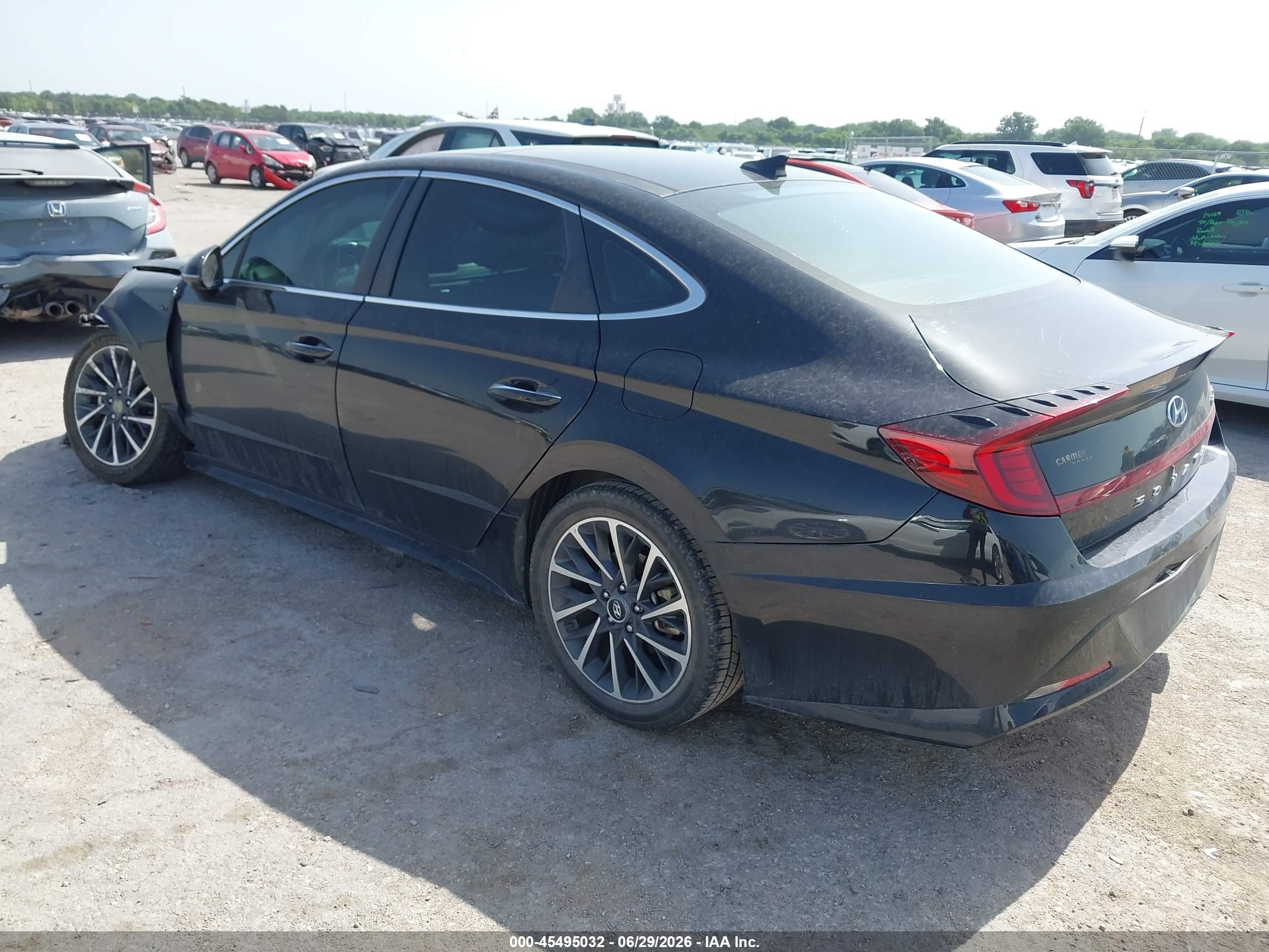 2020 Hyundai Sonata Limited Black vin: 5NPEH4J23LH018540
