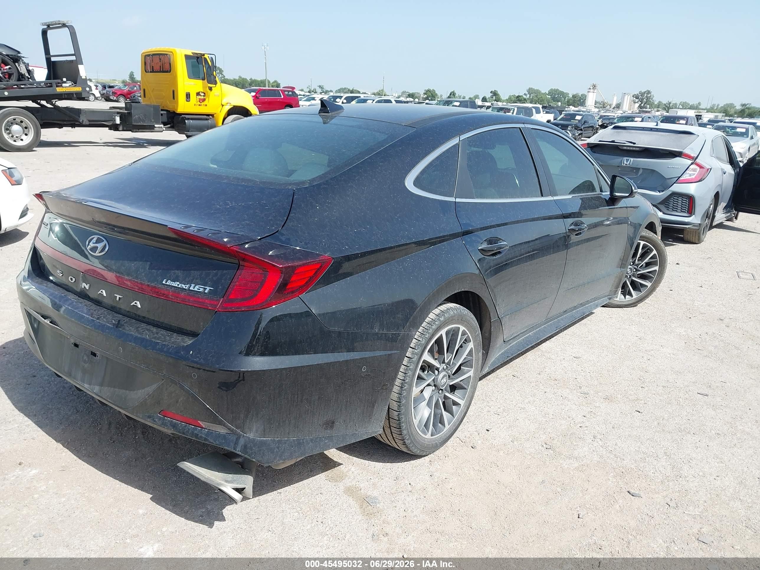 2020 Hyundai Sonata Limited Black vin: 5NPEH4J23LH018540