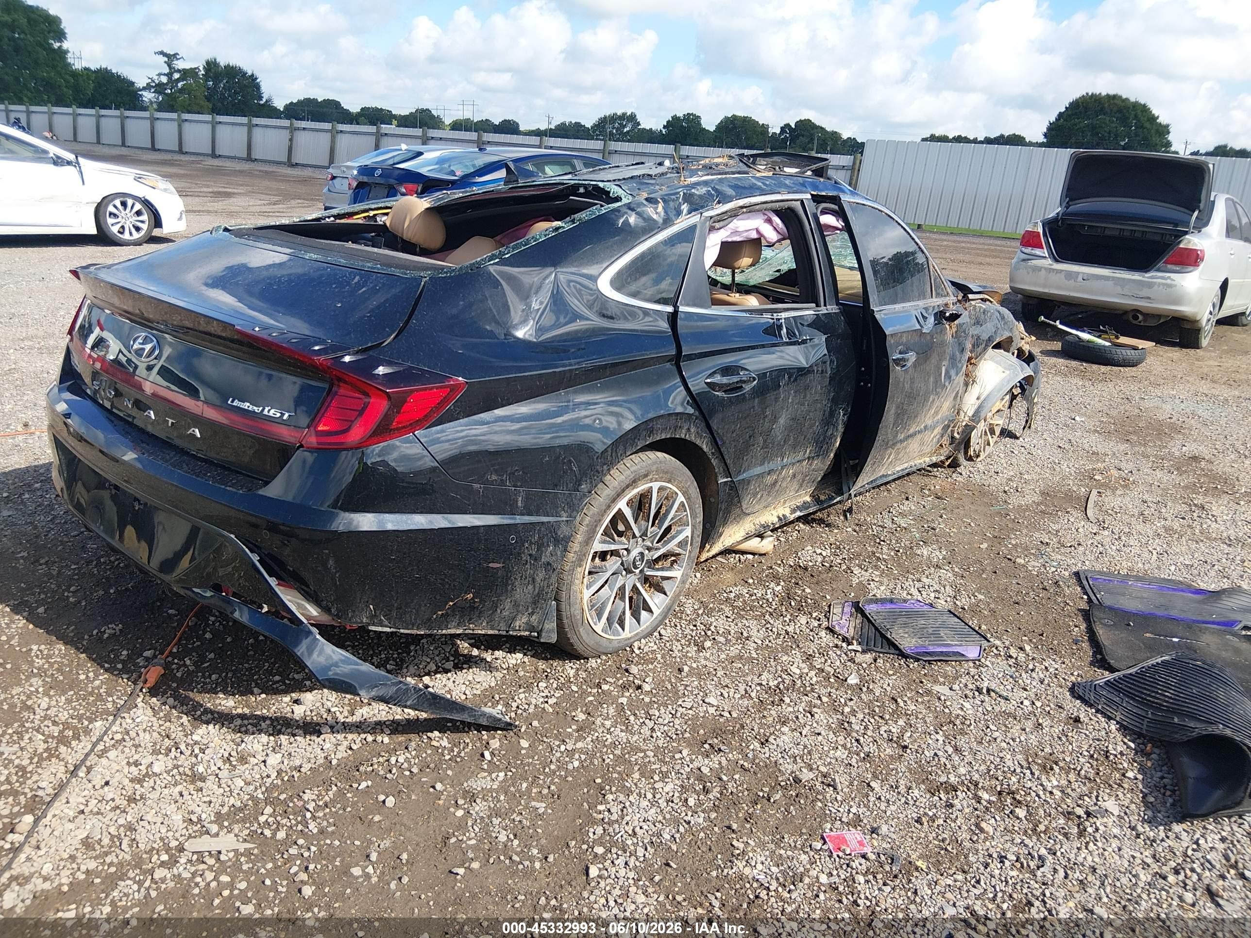 2021 Hyundai Sonata Limited Black vin: 5NPEH4J23MH114394