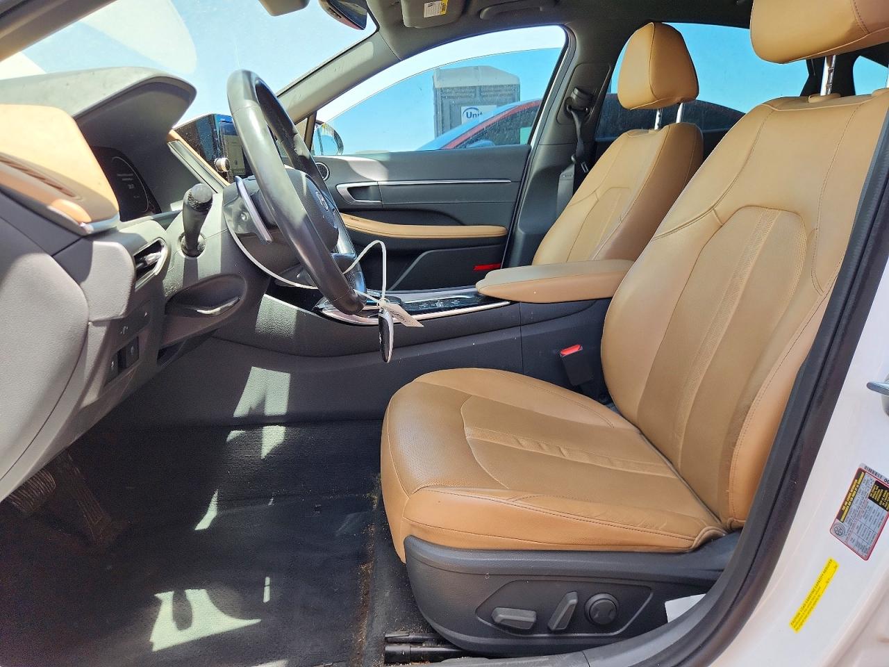 2021 Hyundai Sonata Limited White vin: 5NPEH4J24MH123136