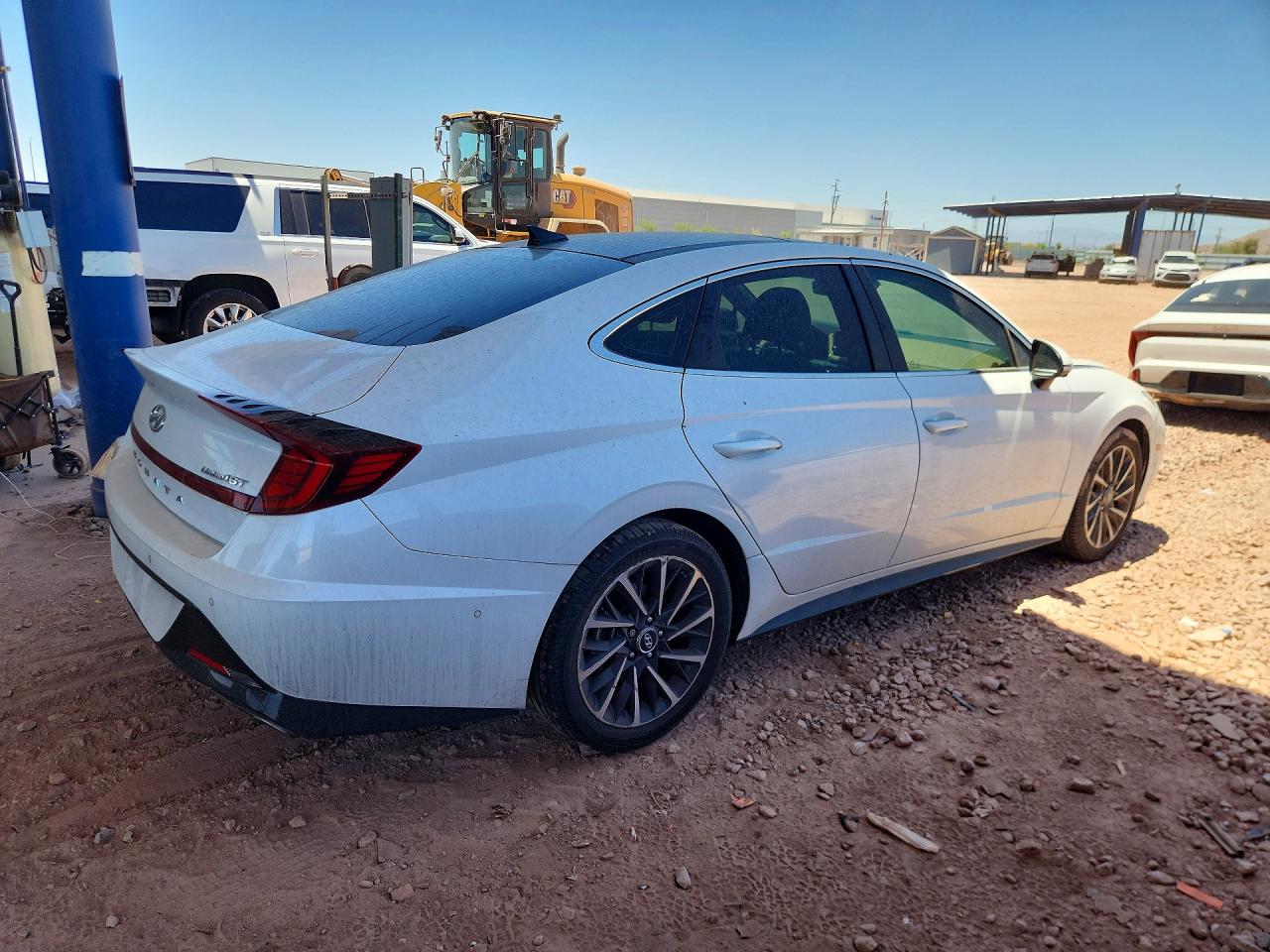 2021 Hyundai Sonata Limited White vin: 5NPEH4J24MH123136