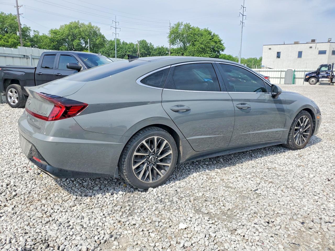 2020 Hyundai Sonata Limited Серый vin: 5NPEH4J27LH009033