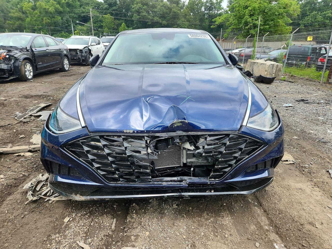 2022 Hyundai Sonata Limited Blue vin: 5NPEH4J27NH140806