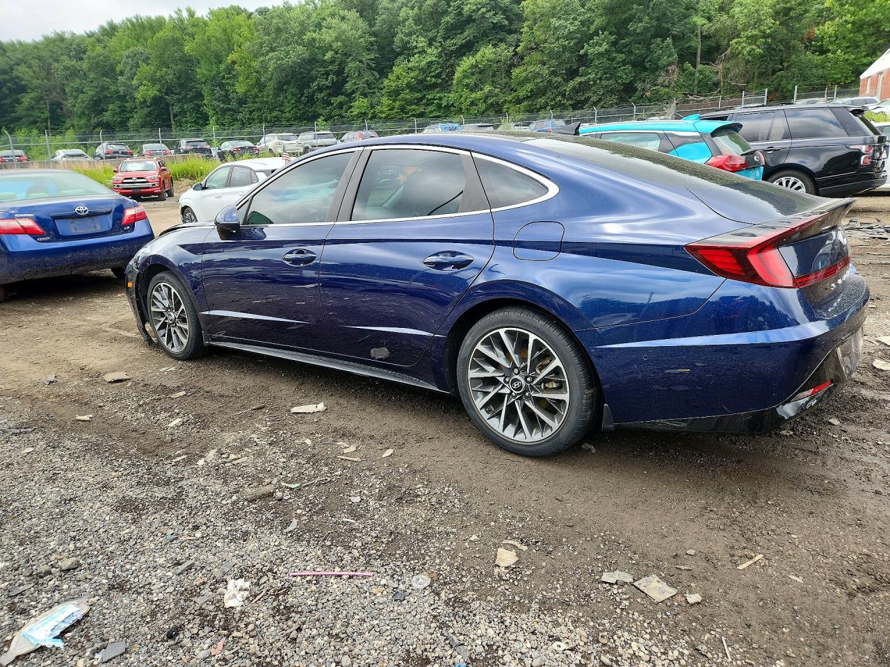 2022 Hyundai Sonata Limited Blue vin: 5NPEH4J27NH140806