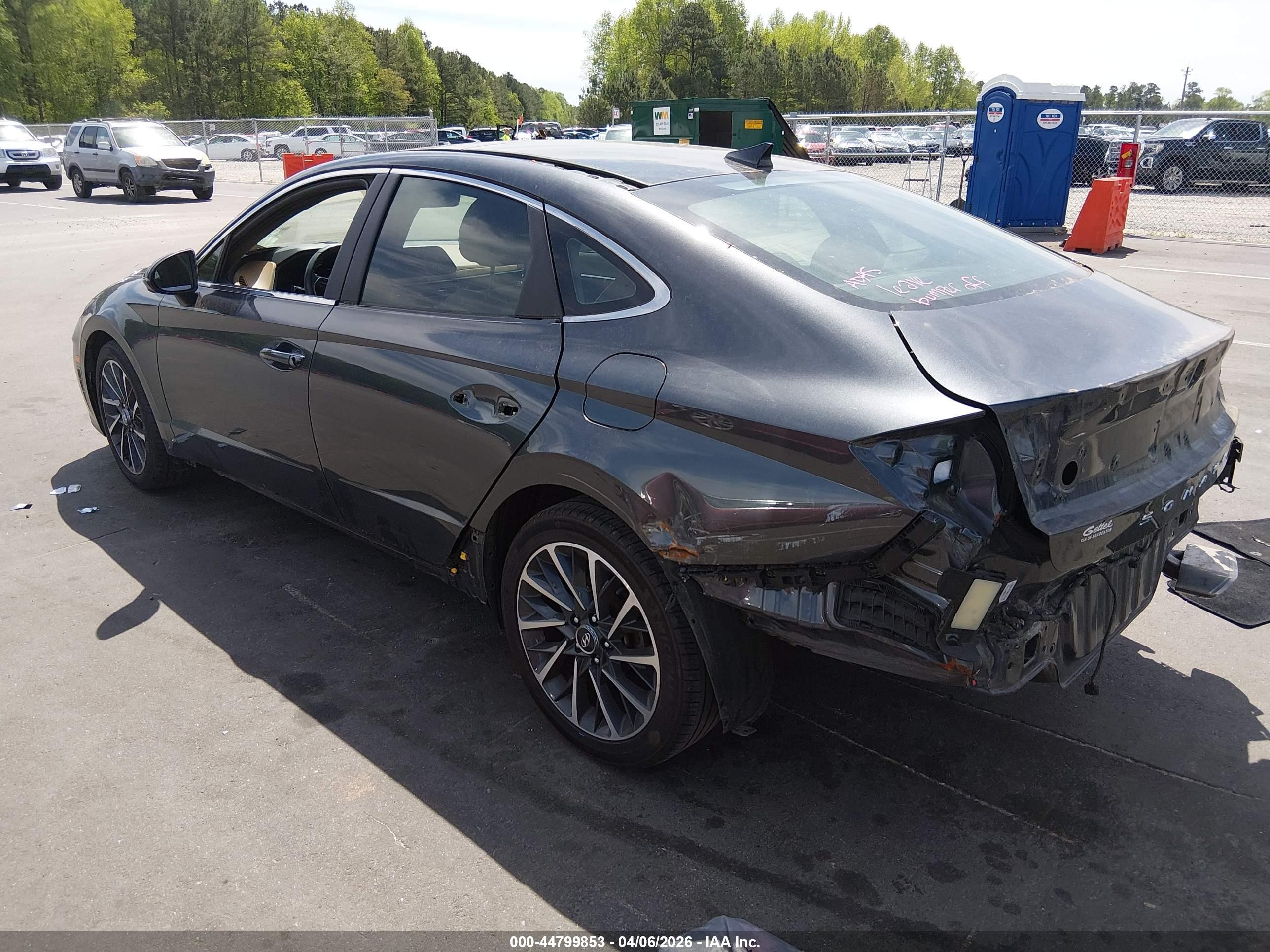 2020 Hyundai Sonata Limited Серый vin: 5NPEH4J28LH020221