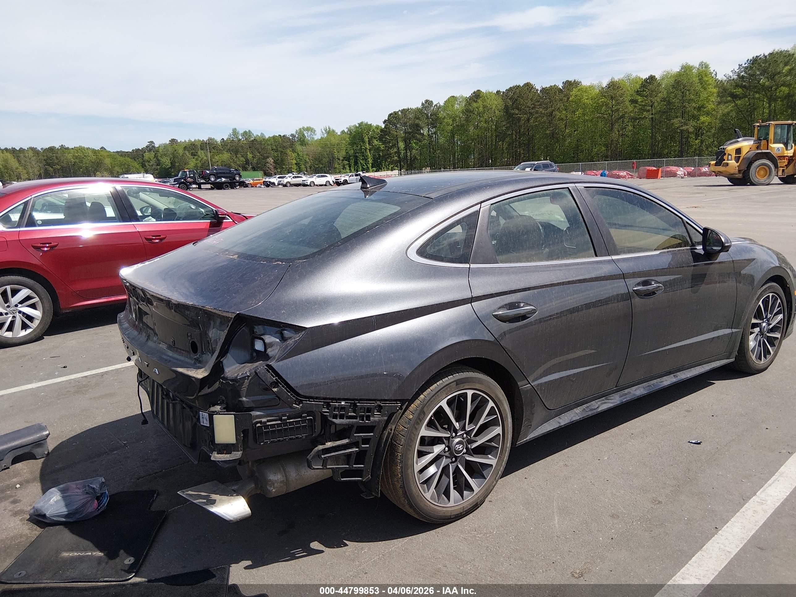 2020 Hyundai Sonata Limited Серый vin: 5NPEH4J28LH020221