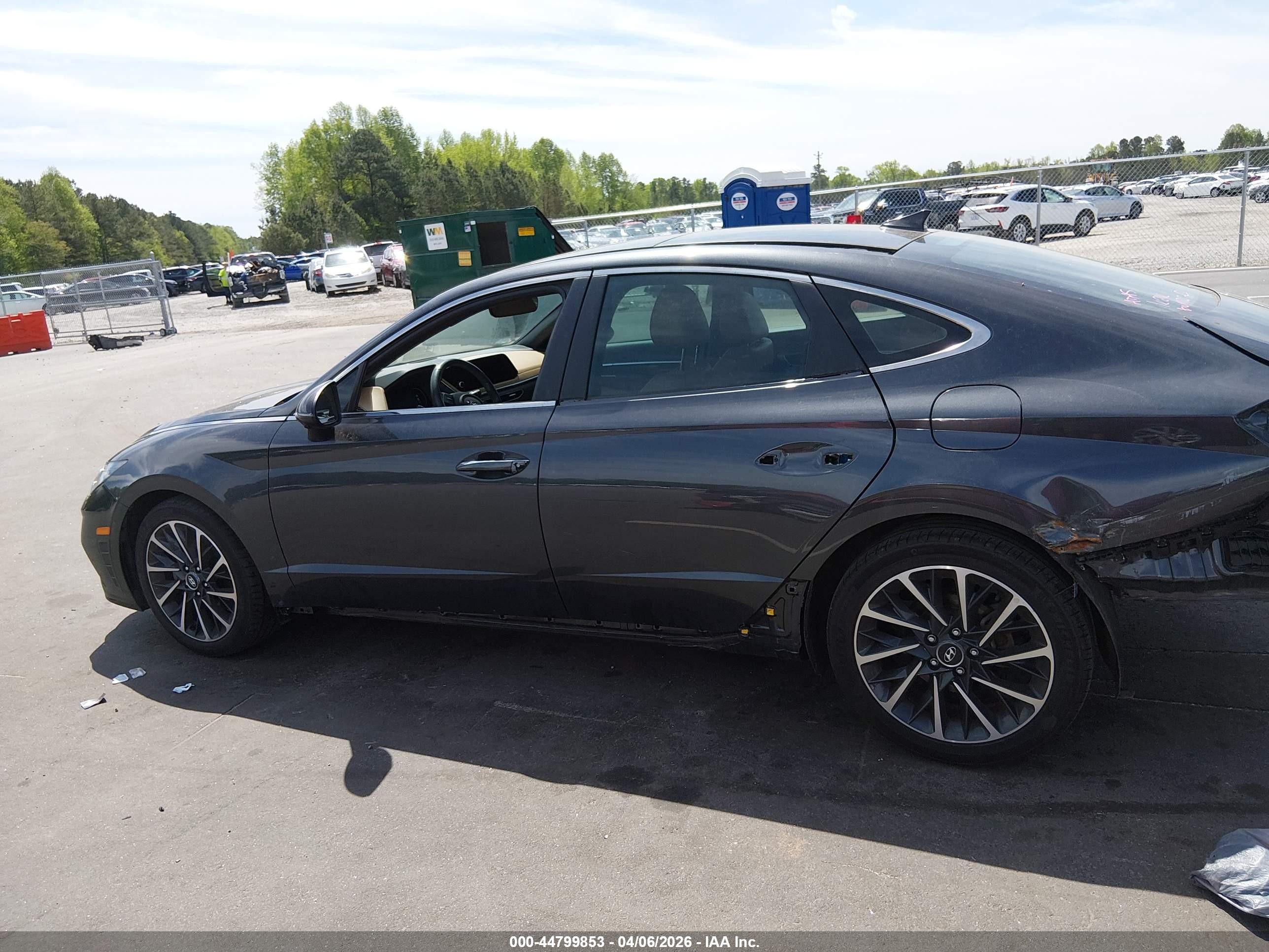 2020 Hyundai Sonata Limited Серый vin: 5NPEH4J28LH020221