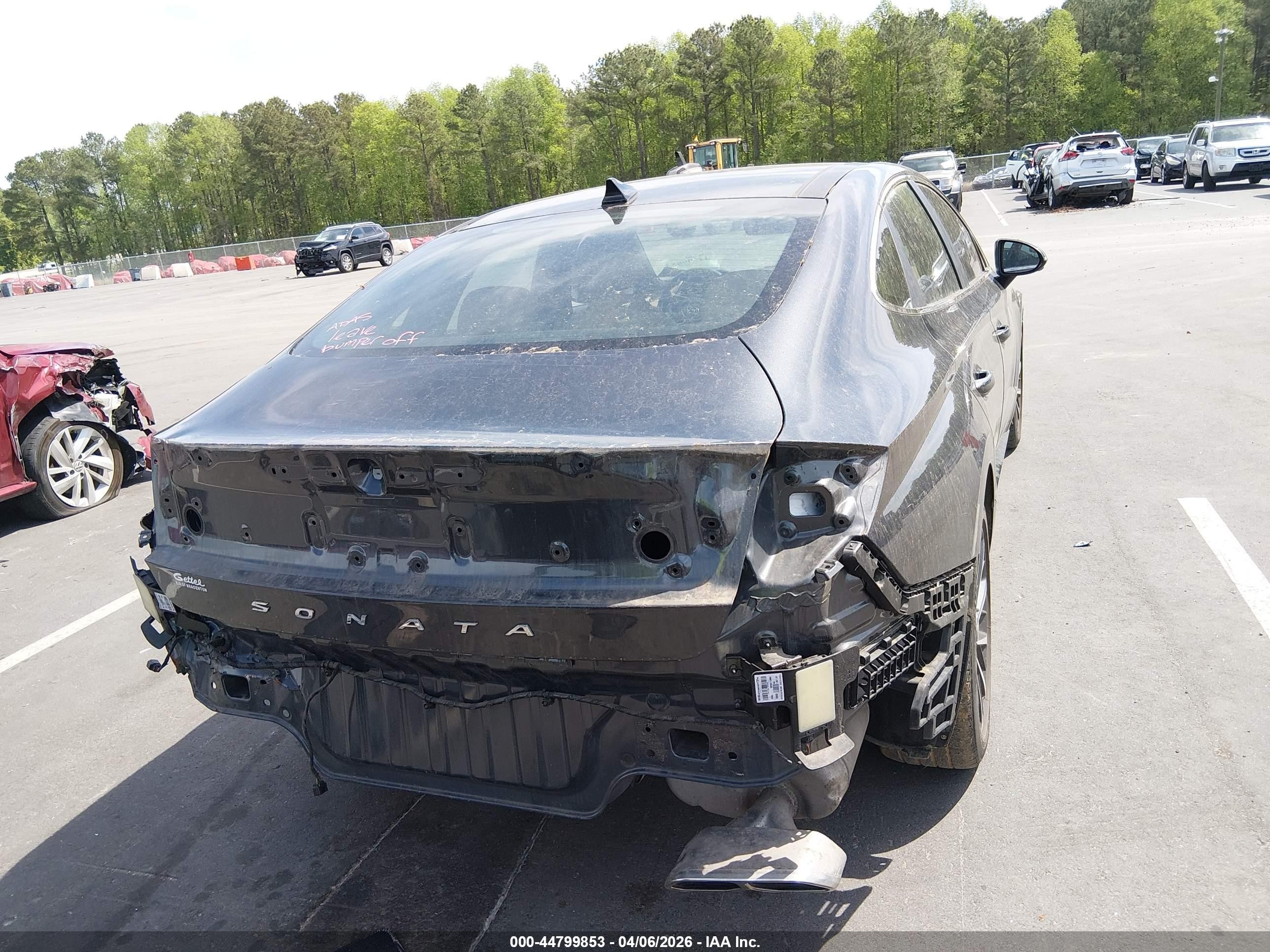 2020 Hyundai Sonata Limited Серый vin: 5NPEH4J28LH020221