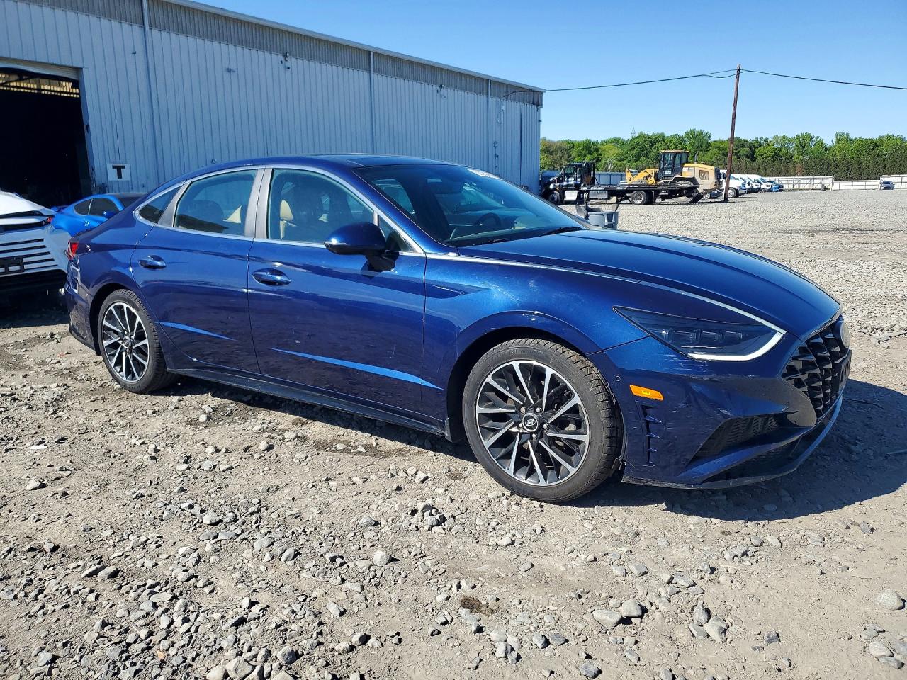 2021 Hyundai Sonata Limited Blue vin: 5NPEH4J28MH098516