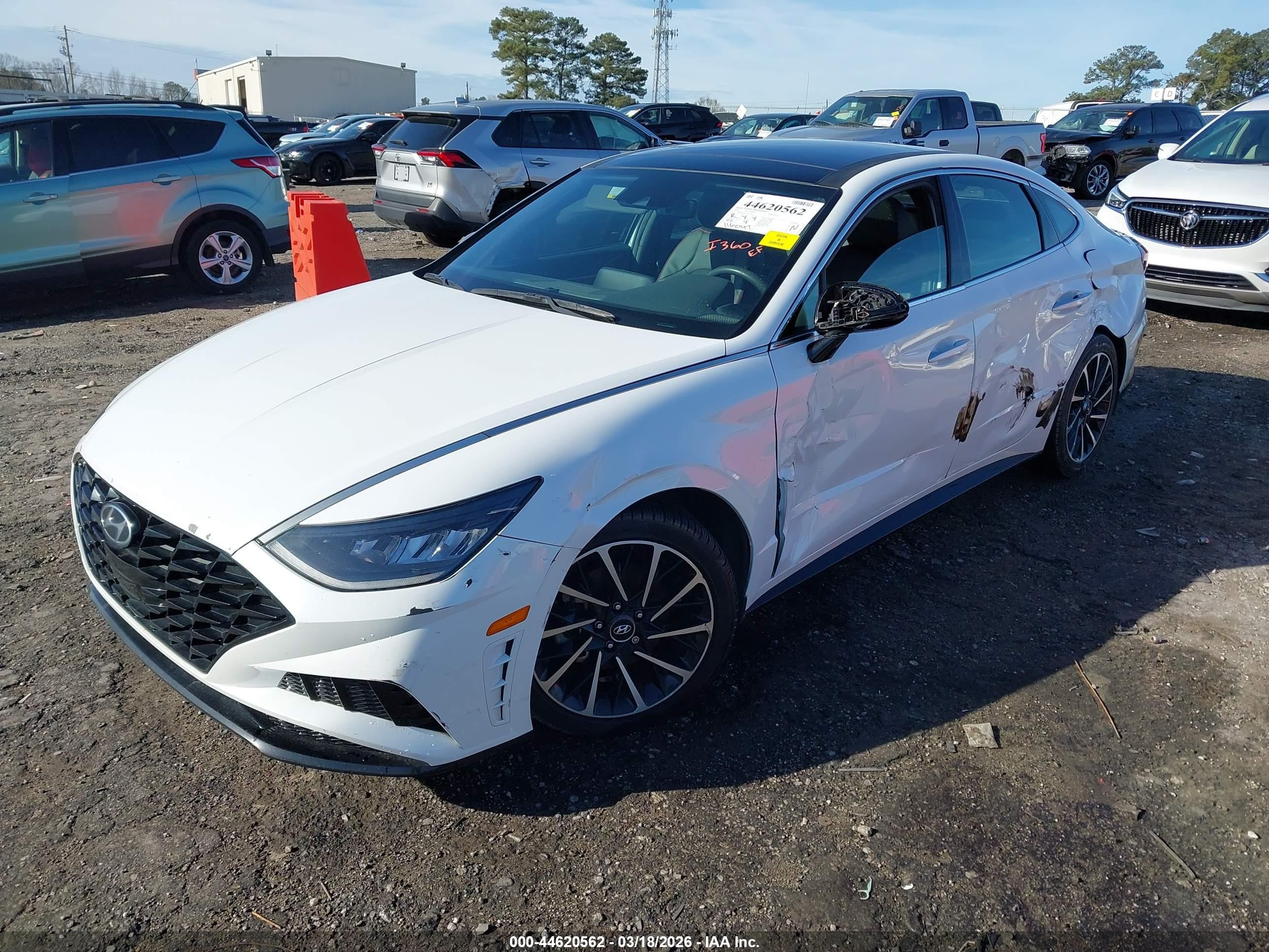2020 Hyundai Sonata Sel Plus White vin: 5NPEJ4J21LH029296