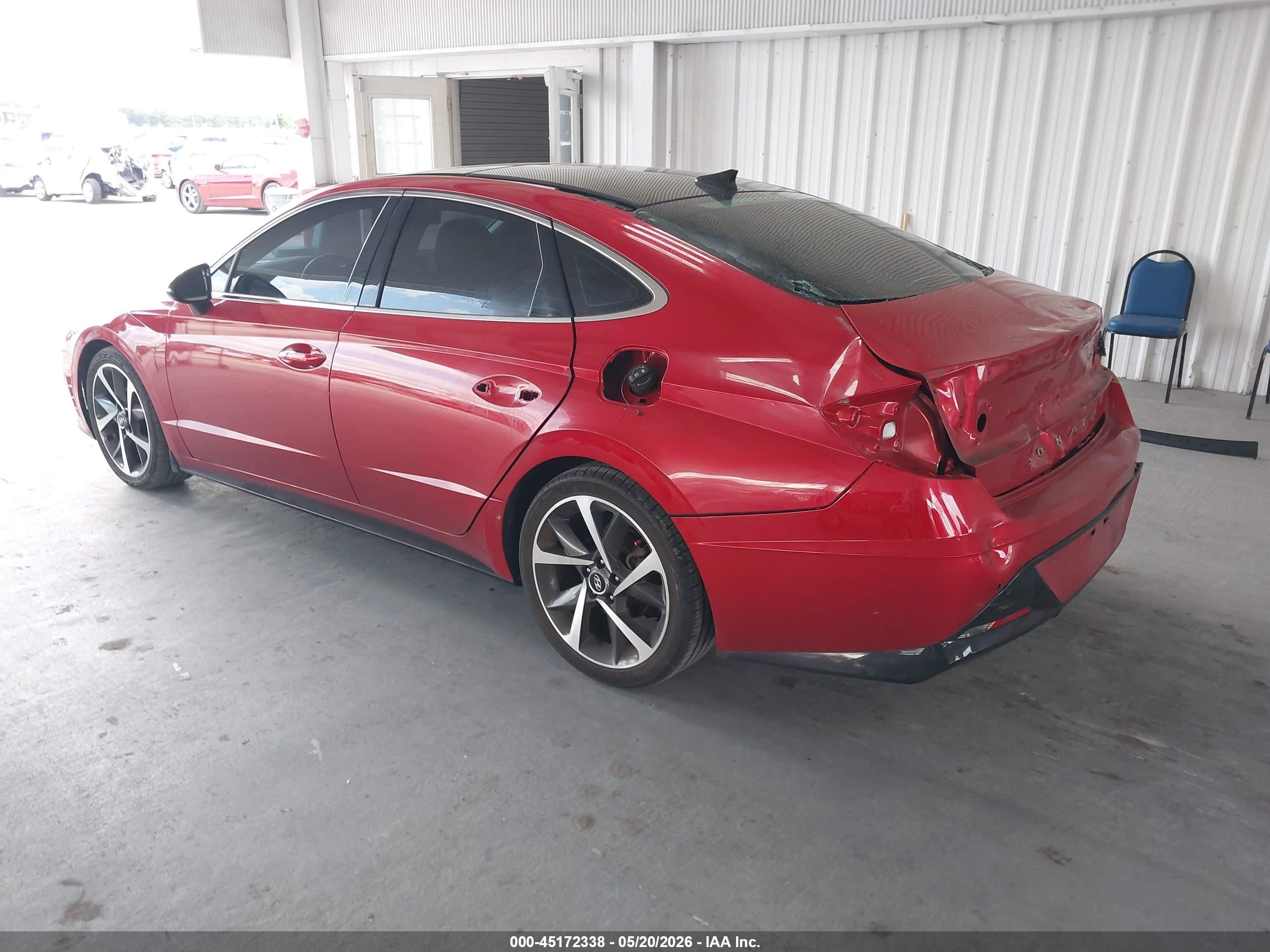2021 Hyundai Sonata Sel Plus Red vin: 5NPEJ4J23MH133015