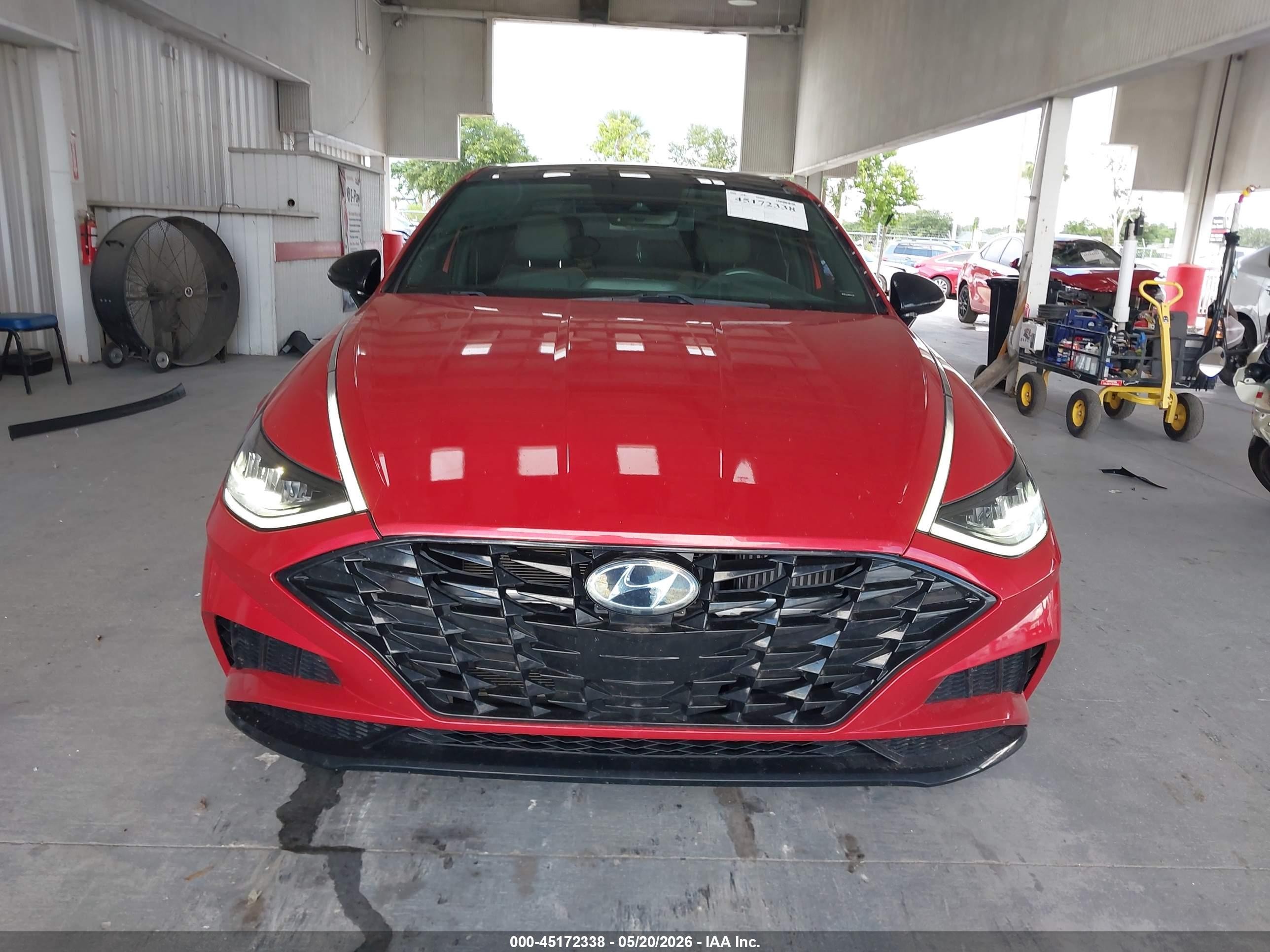 2021 Hyundai Sonata Sel Plus Red vin: 5NPEJ4J23MH133015
