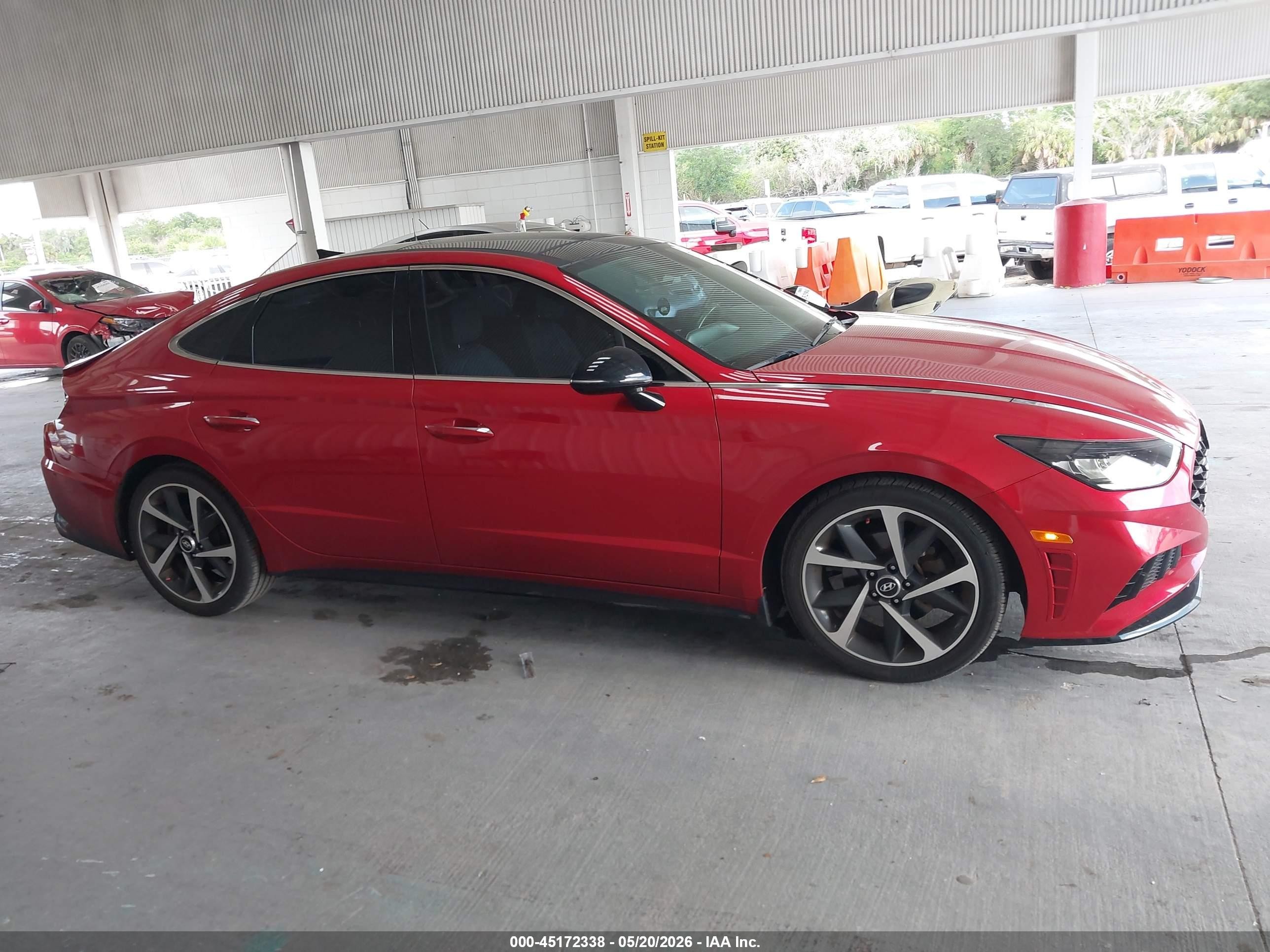 2021 Hyundai Sonata Sel Plus Red vin: 5NPEJ4J23MH133015