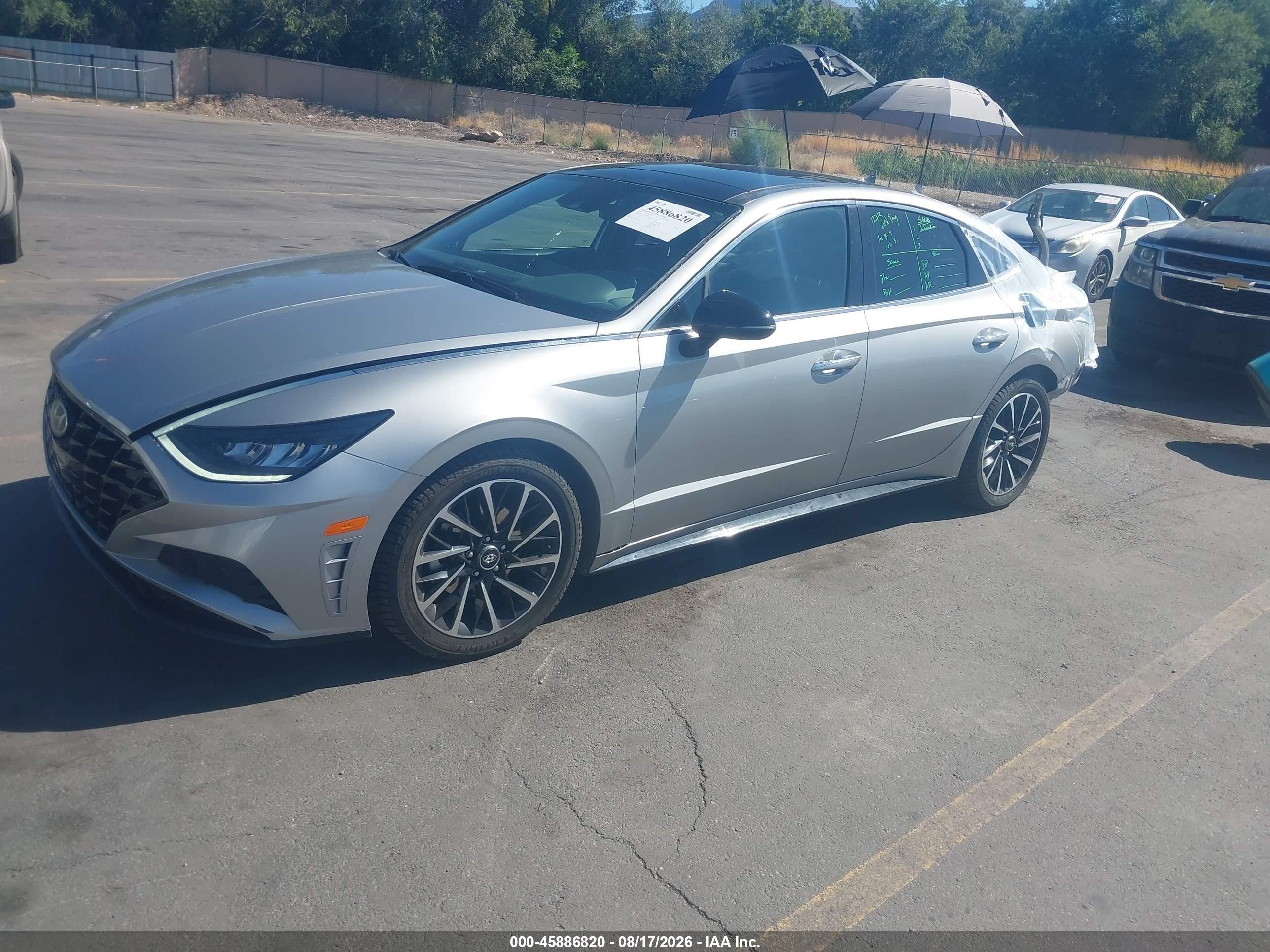 2020 Hyundai Sonata Sel Plus Silver vin: 5NPEJ4J24LH007485