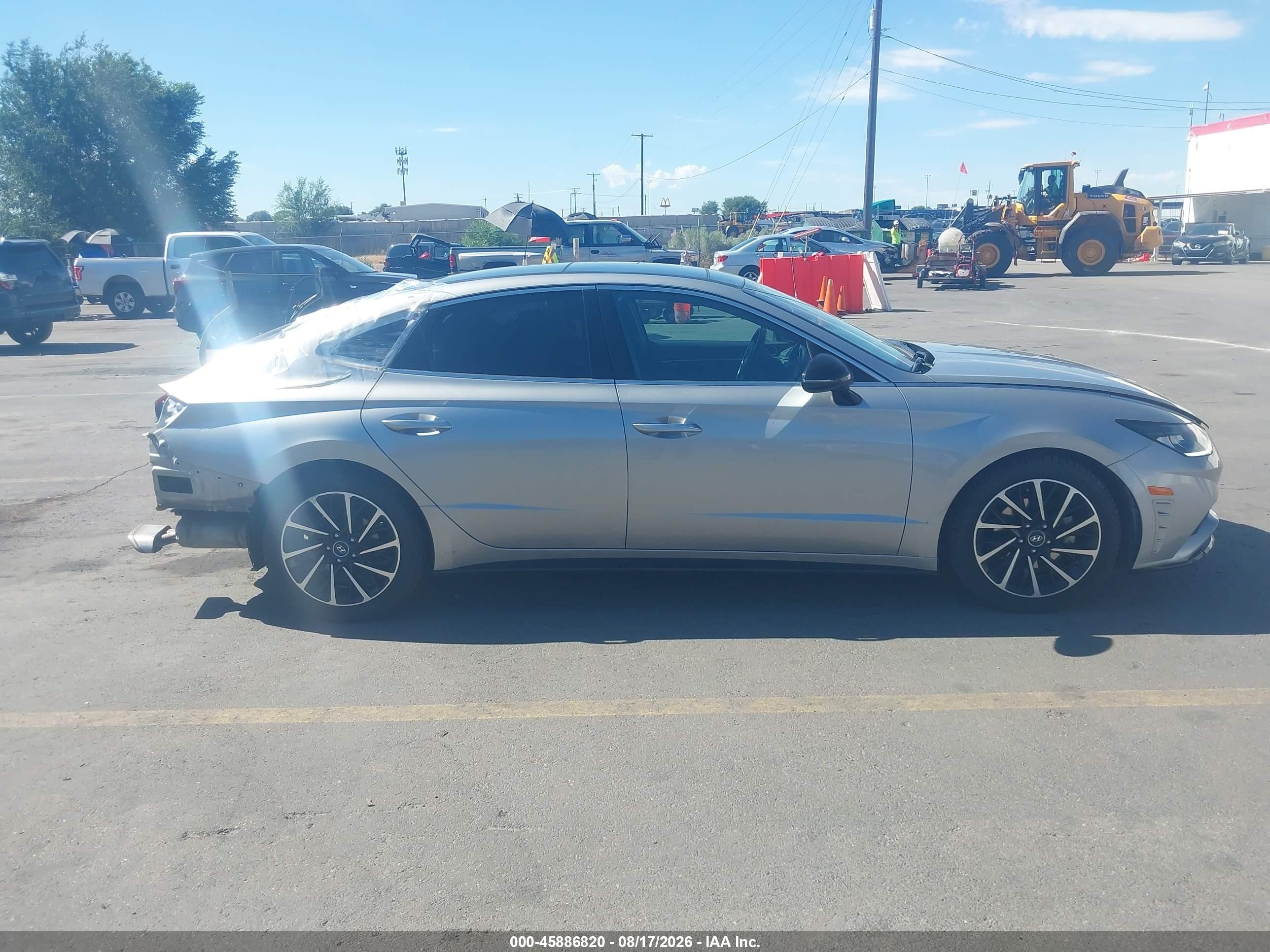 2020 Hyundai Sonata Sel Plus Silver vin: 5NPEJ4J24LH007485