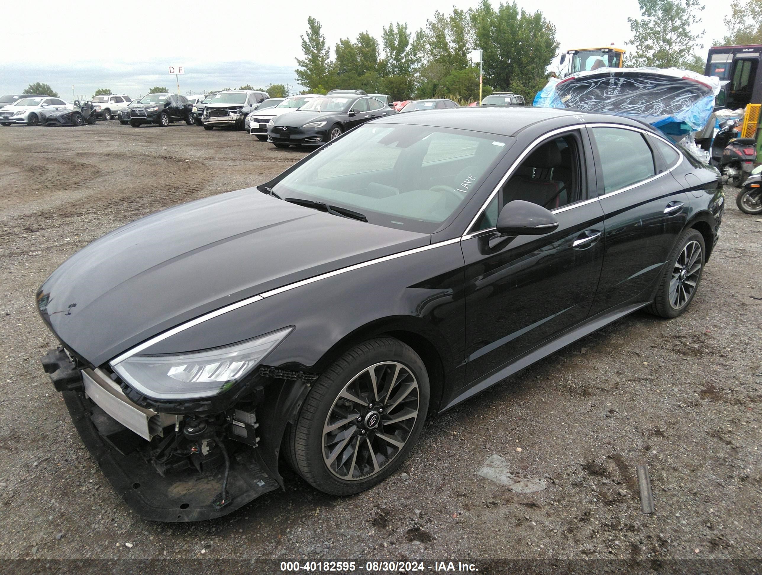 2020 Hyundai Sonata Sel Plus Черный vin: 5NPEJ4J24LH051910