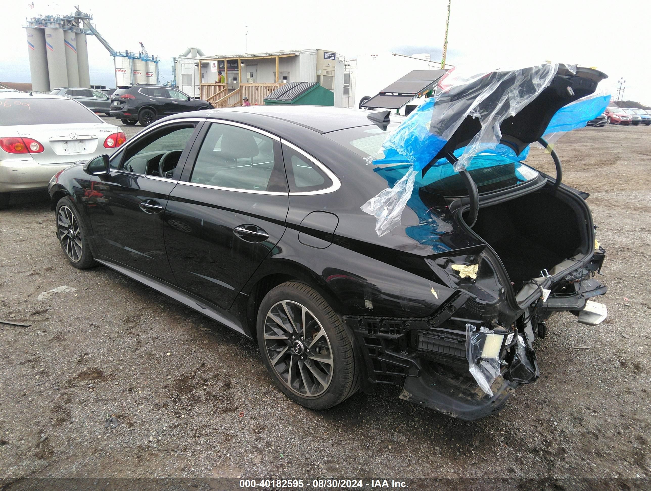 2020 Hyundai Sonata Sel Plus Черный vin: 5NPEJ4J24LH051910