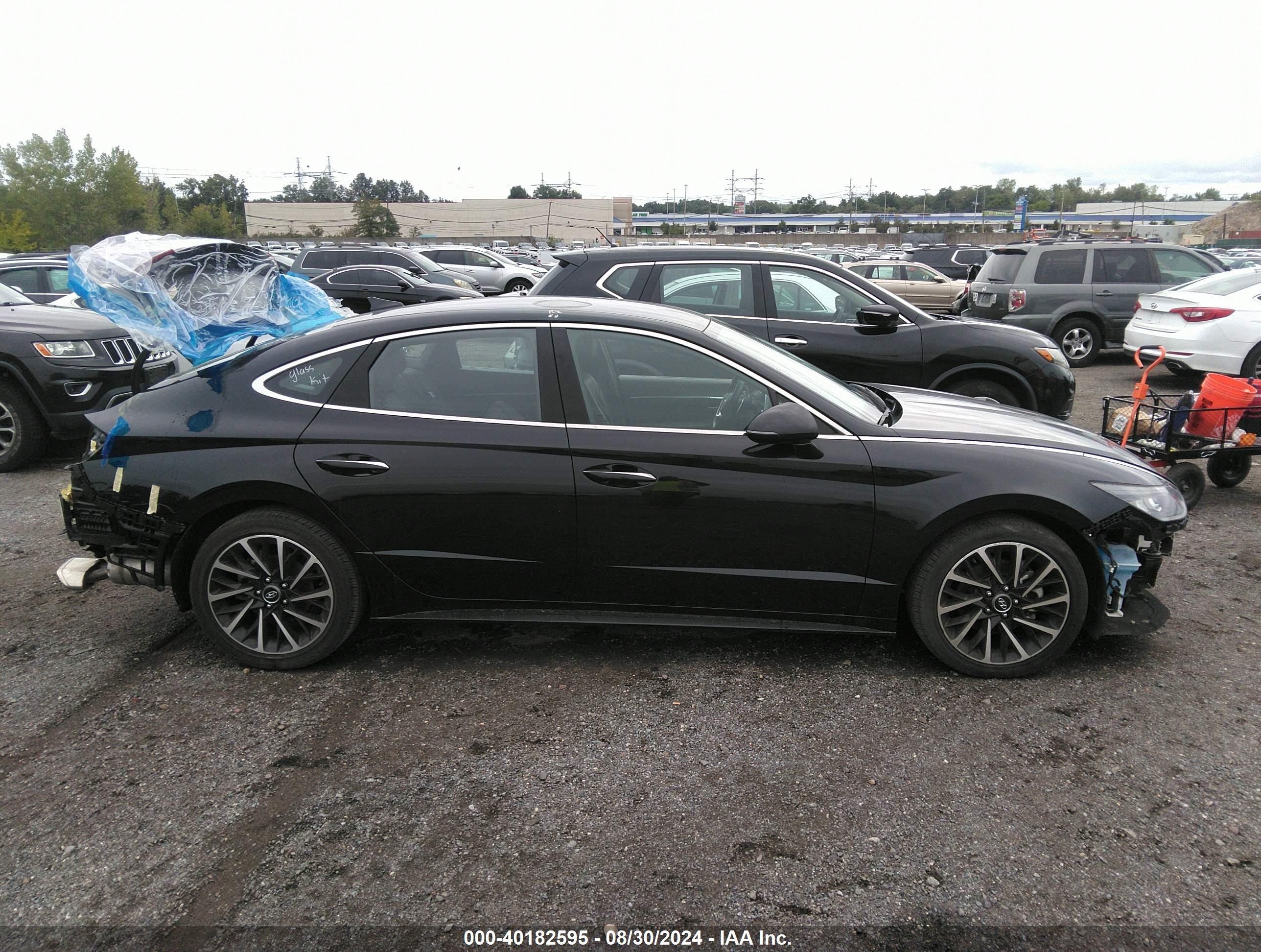 2020 Hyundai Sonata Sel Plus Черный vin: 5NPEJ4J24LH051910