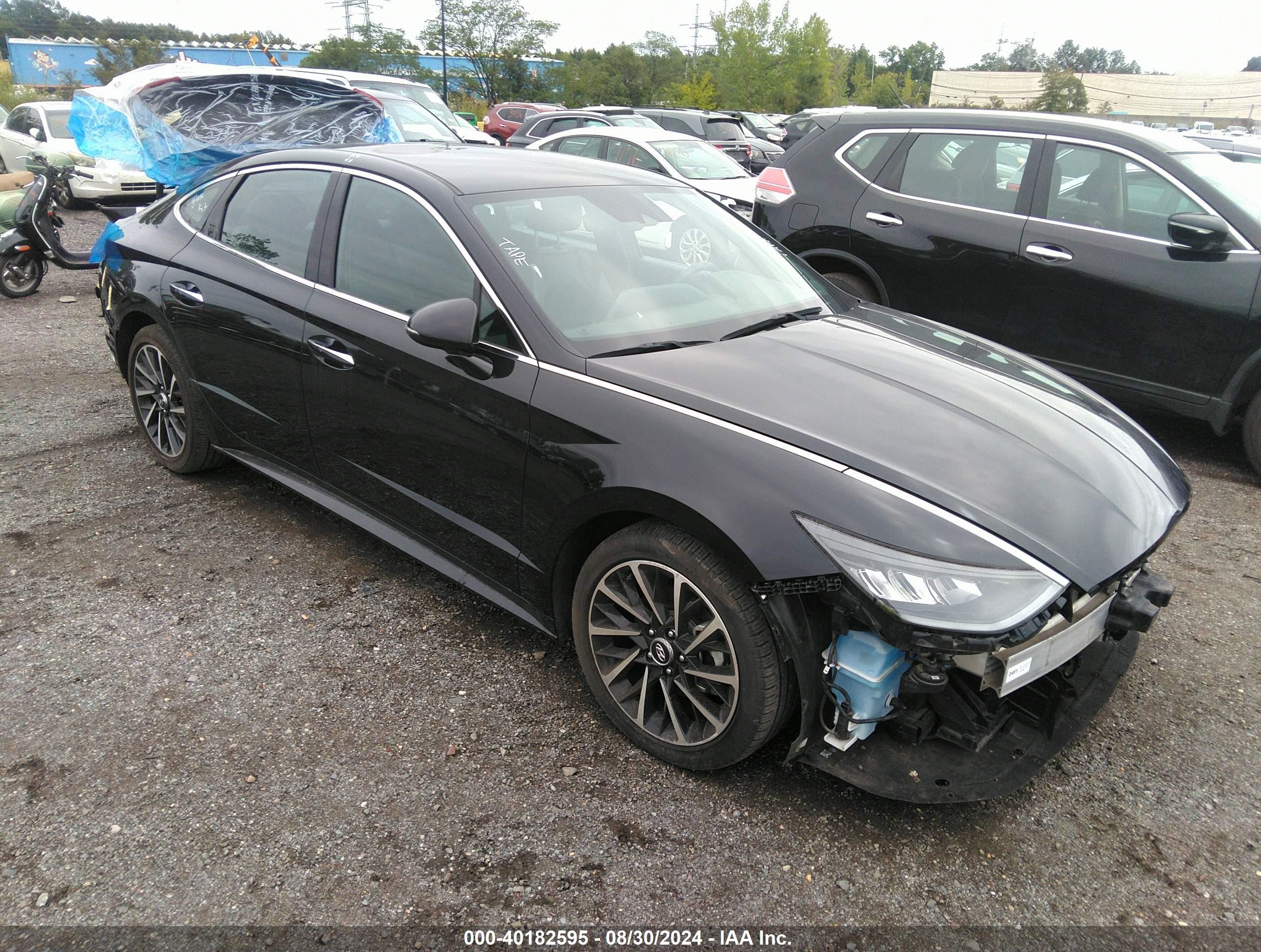 2020 Hyundai Sonata Sel Plus Black vin: 5NPEJ4J24LH051910