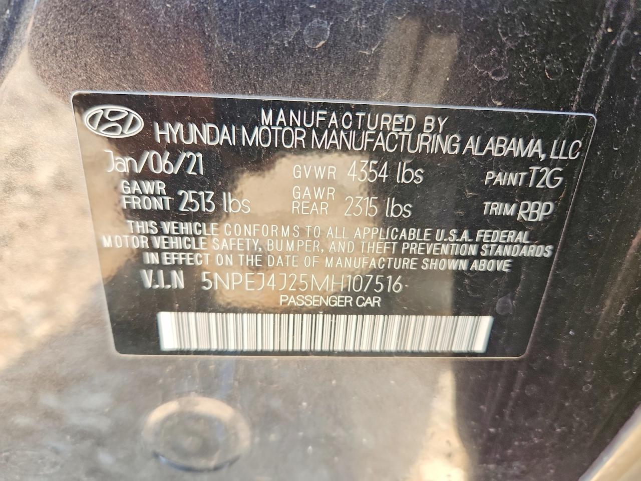 2021 Hyundai Sonata Sel Plus Gray vin: 5NPEJ4J25MH107516