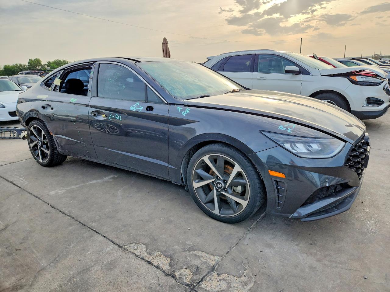 2022 Hyundai Sonata Sel Plus Черный vin: 5NPEJ4J25NH138413