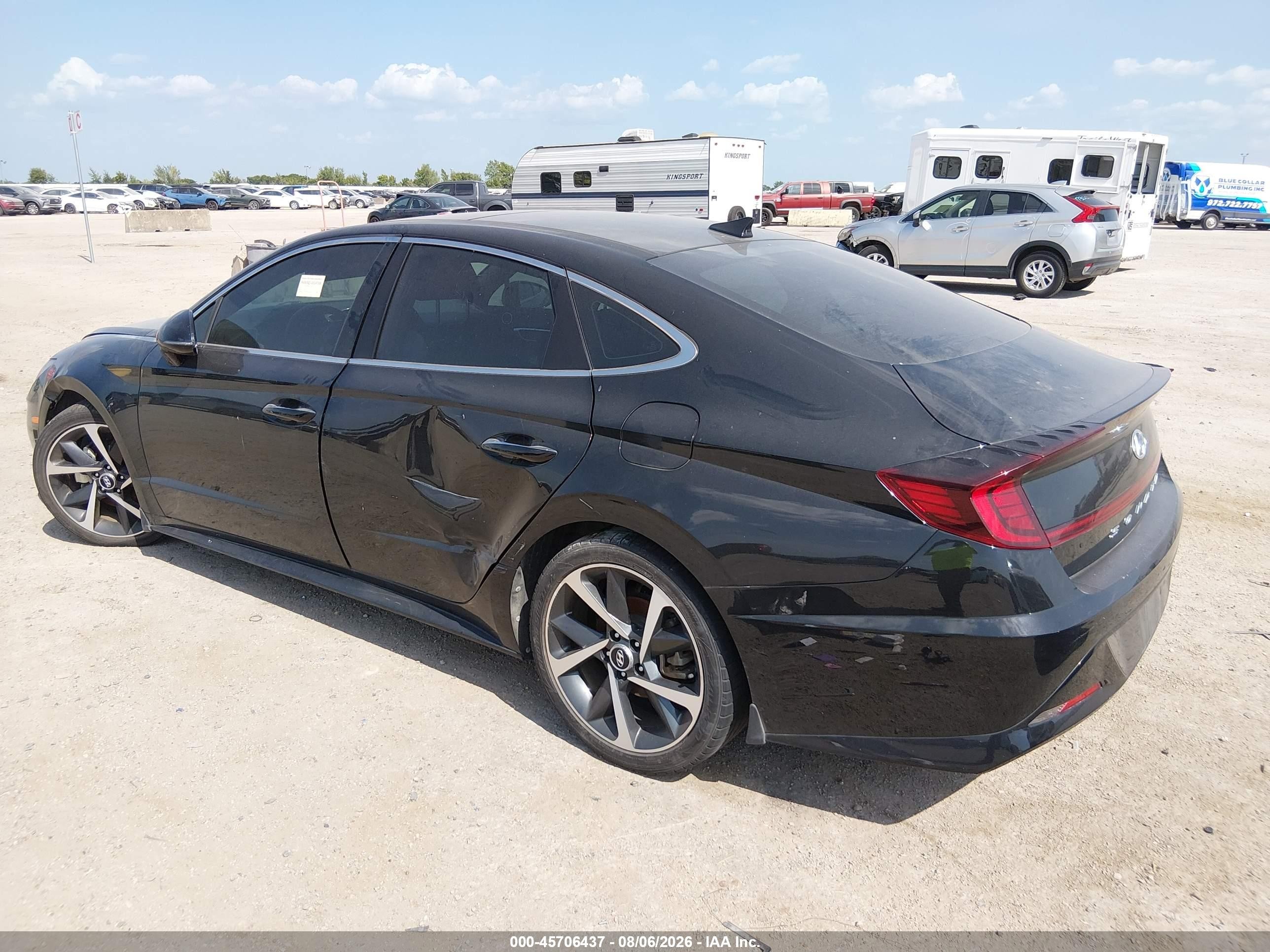 2021 Hyundai Sonata Sel Plus Black vin: 5NPEJ4J28MH124889