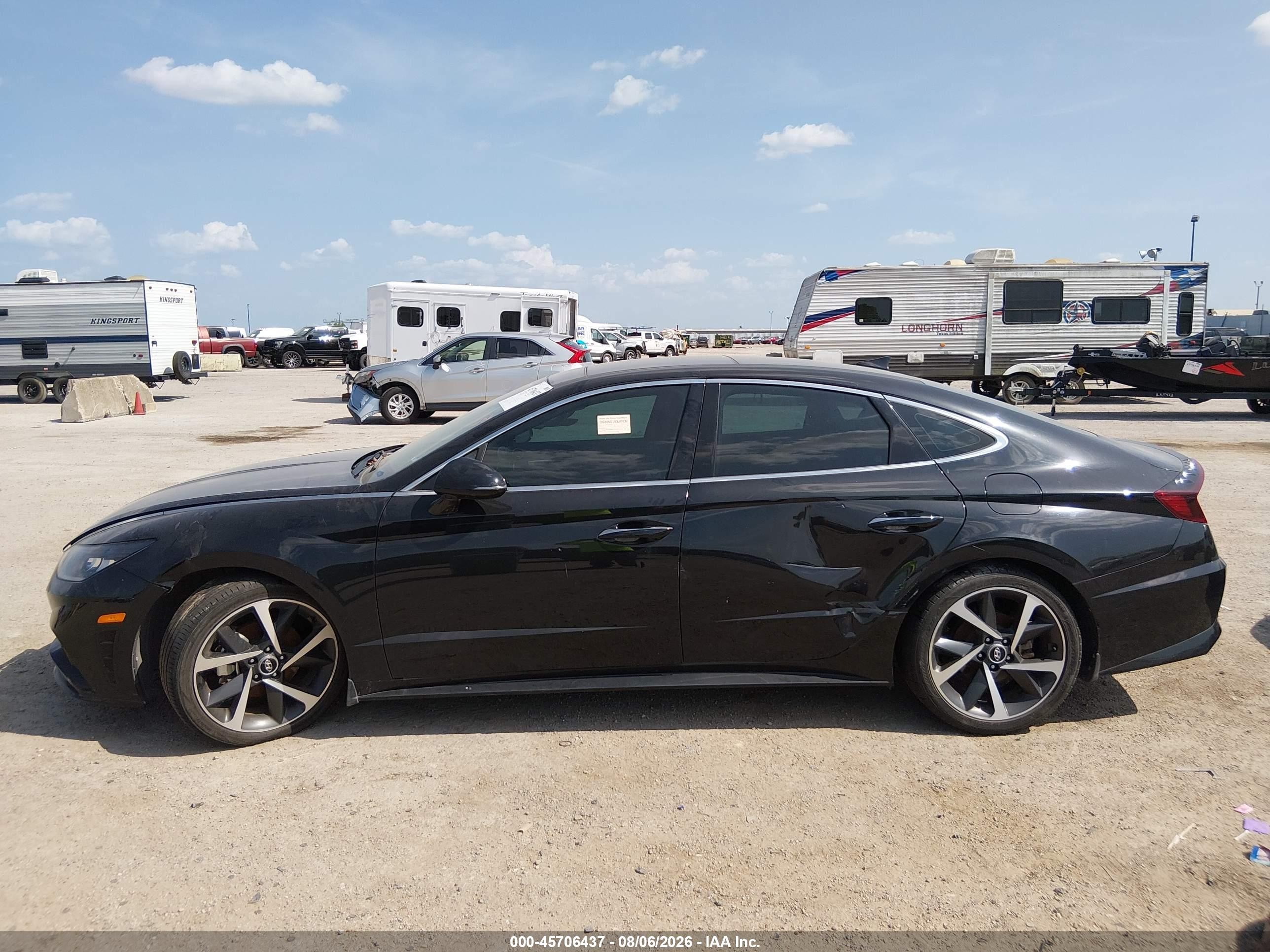 2021 Hyundai Sonata Sel Plus Black vin: 5NPEJ4J28MH124889