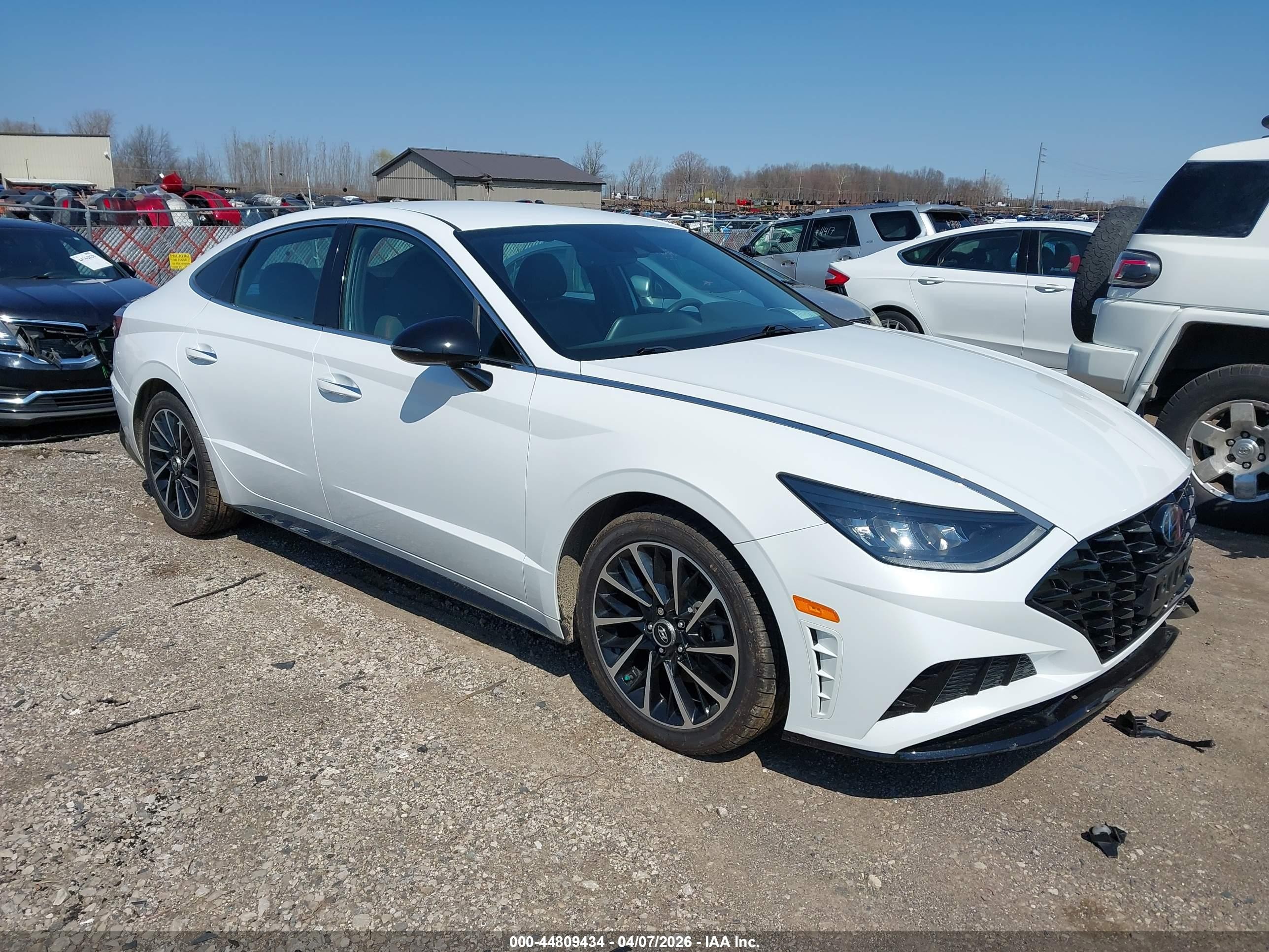 2020 Hyundai Sonata Sel Plus White vin: 5NPEJ4J29LH005120