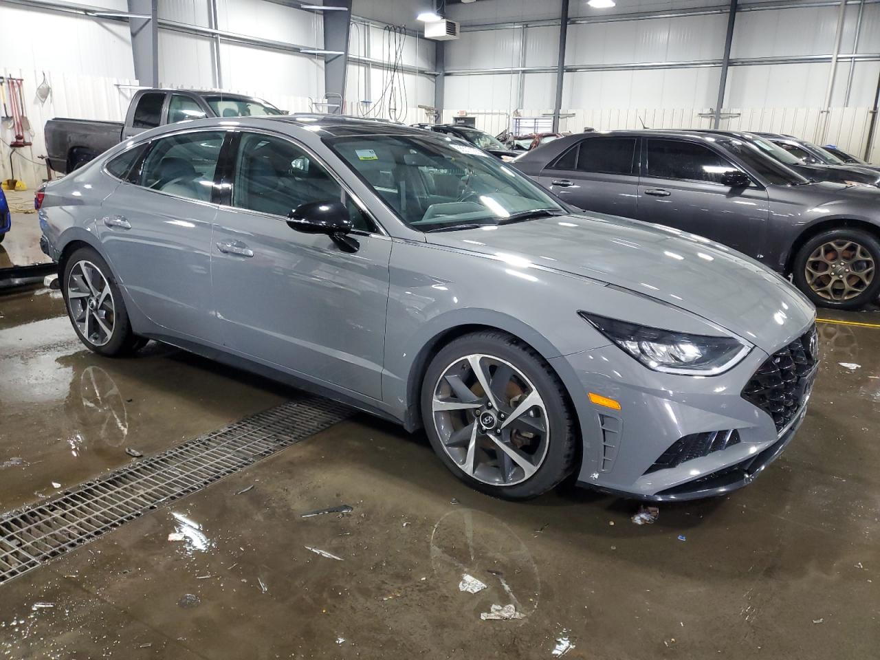 2021 Hyundai Sonata Sel Plus Серый vin: 5NPEJ4J29MH087173