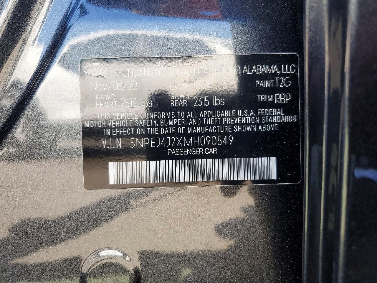 2021 Hyundai Sonata Sel Plus Gray vin: 5NPEJ4J2XMH090549
