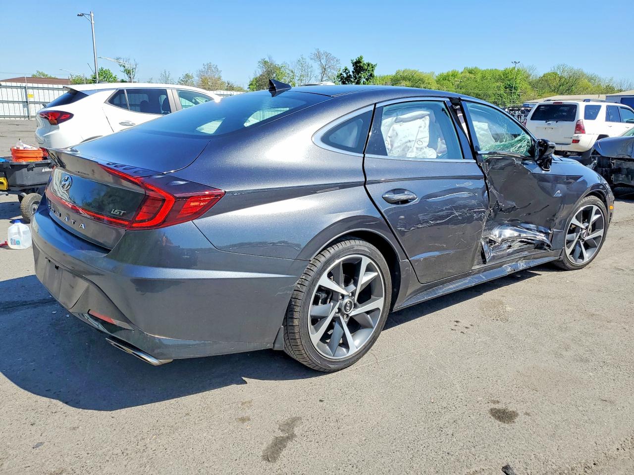2021 Hyundai Sonata Sel Plus Gray vin: 5NPEJ4J2XMH090549