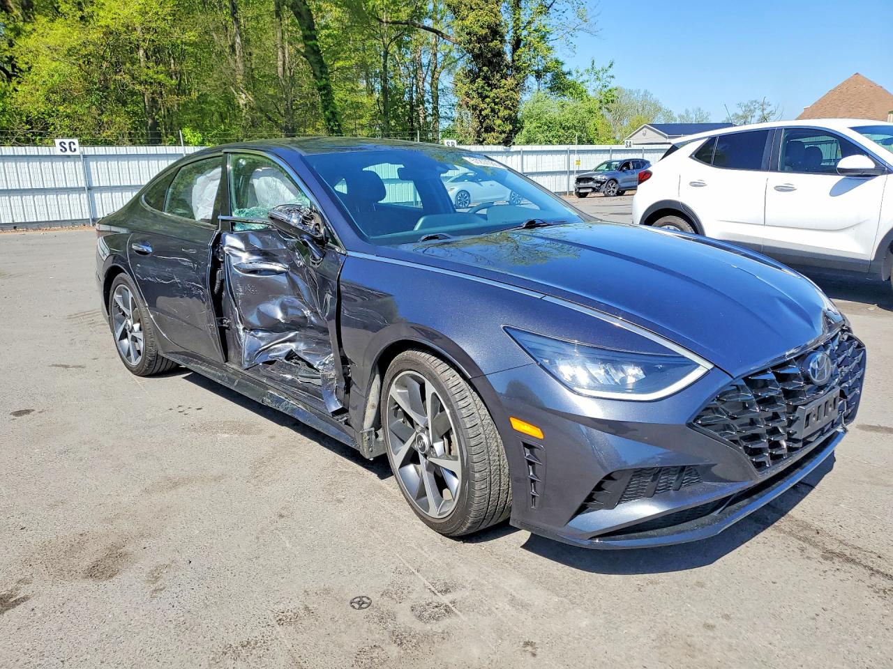 2021 Hyundai Sonata Sel Plus Gray vin: 5NPEJ4J2XMH090549