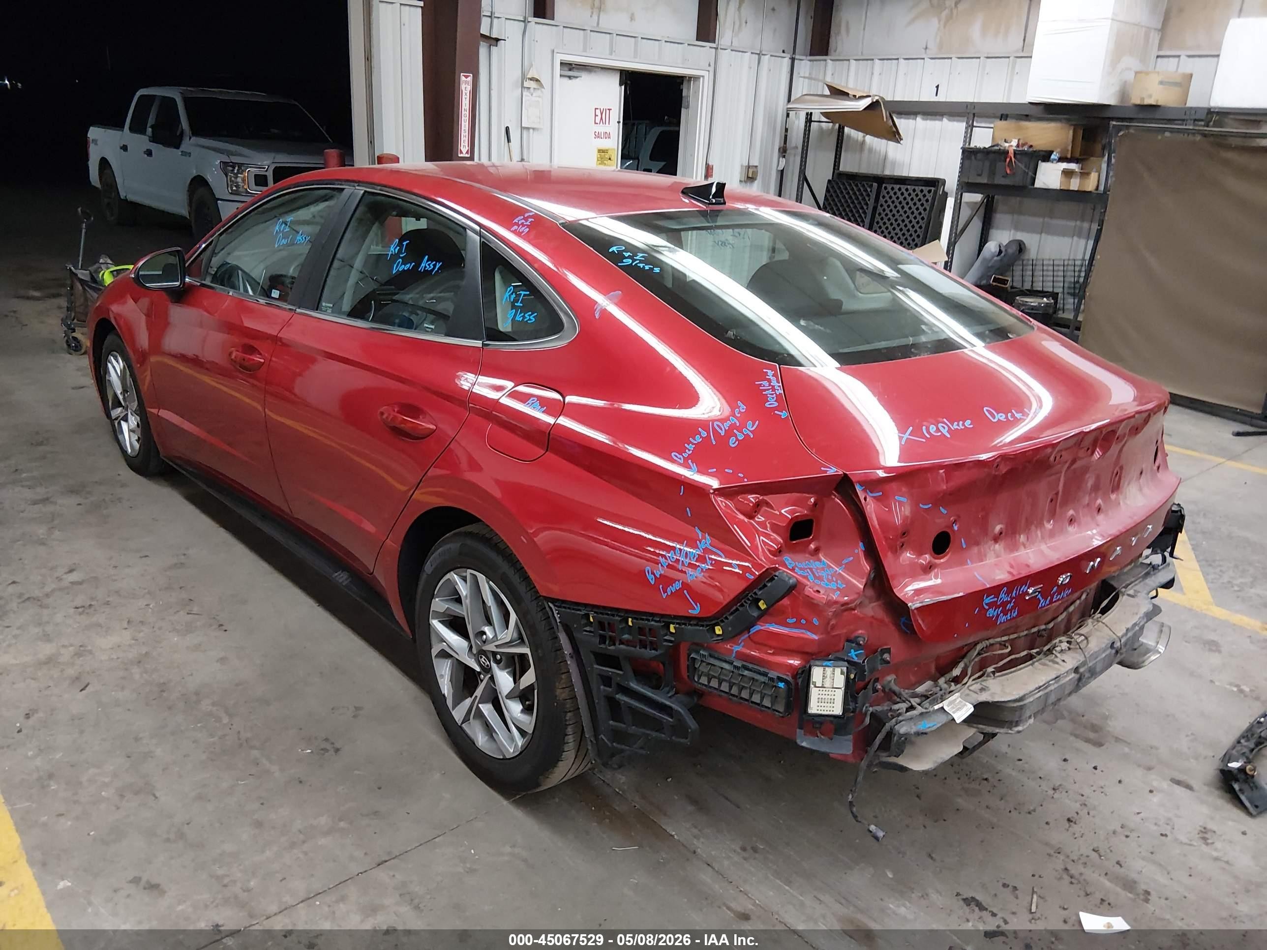 2021 Hyundai Sonata Sel Red vin: 5NPEL4JA1MH088318