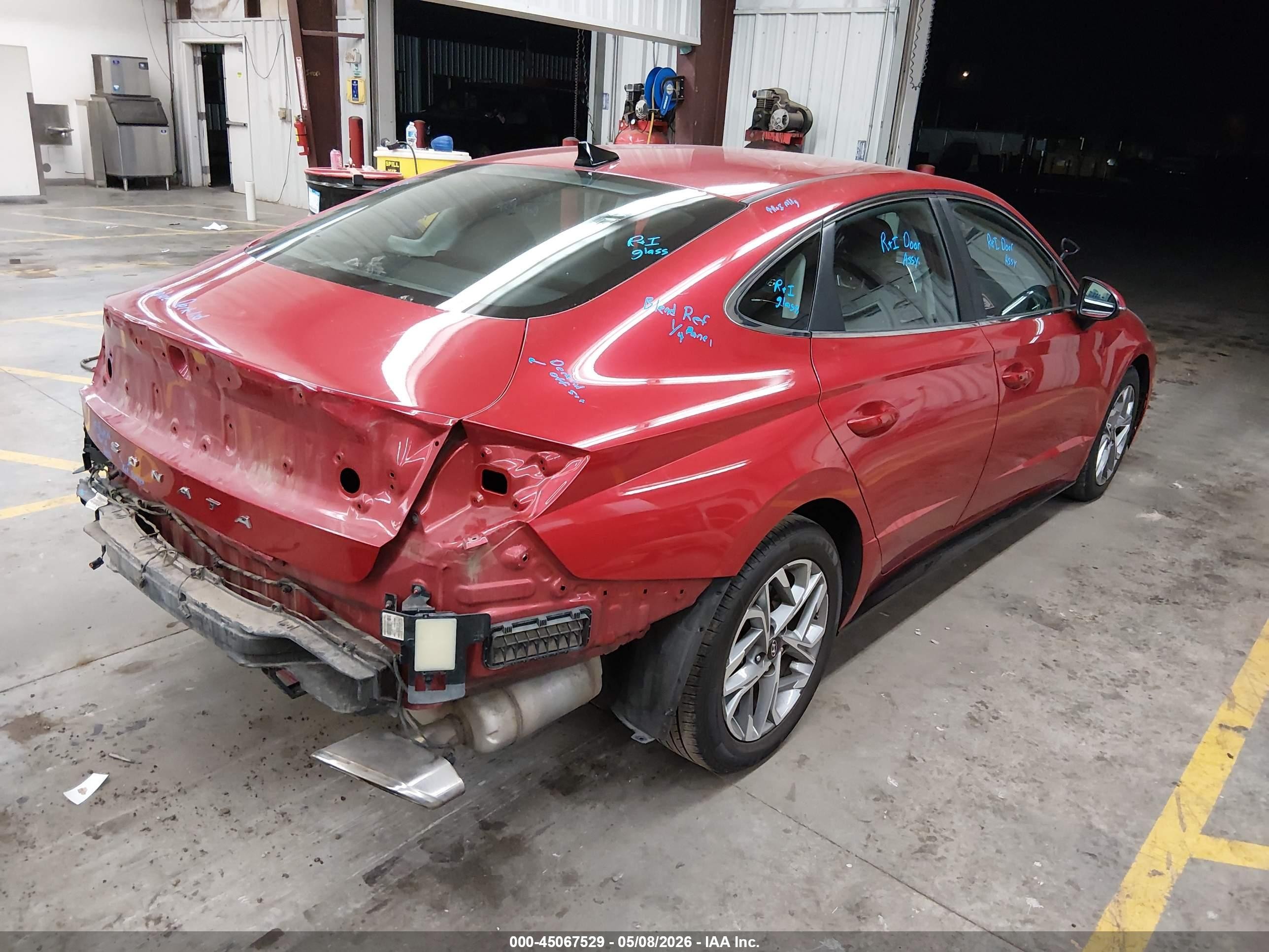 2021 Hyundai Sonata Sel Red vin: 5NPEL4JA1MH088318